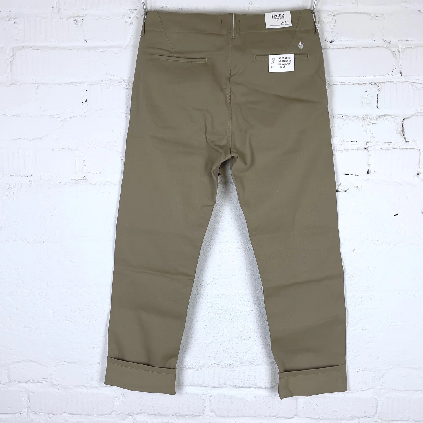 fit & craft x stuf|f | hx-02 relaxed tapered chino khaki - Image 11