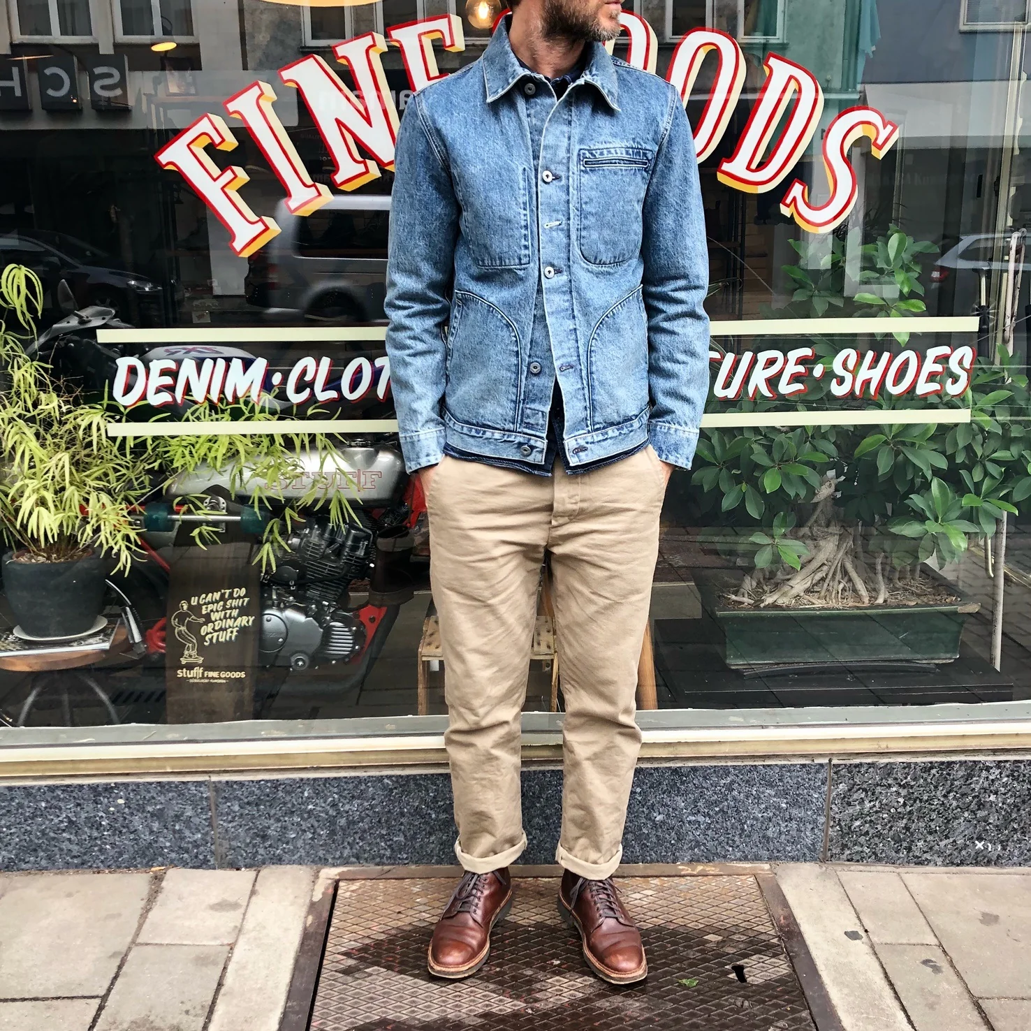 fit & craft x stuf|f | hx-02 relaxed tapered chino khaki - Image 4