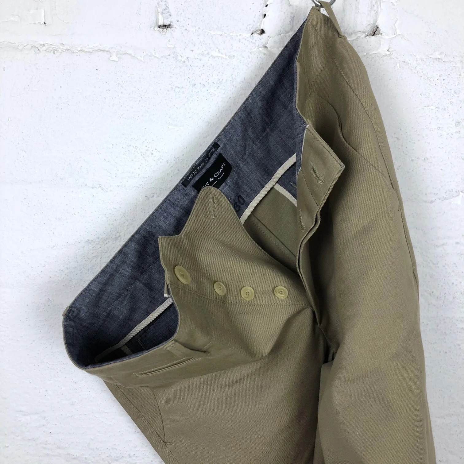 fit & craft x stuf|f | hx-02 relaxed tapered chino khaki - Image 9