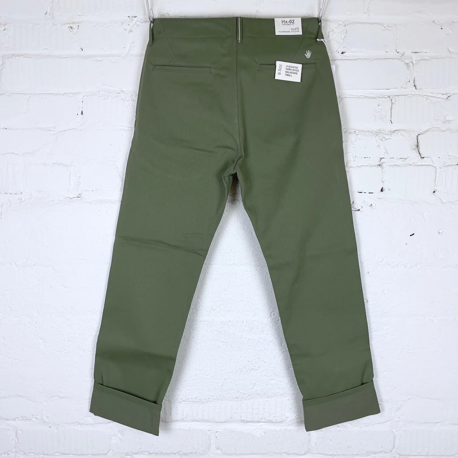 fit & craft x stuf|f | hx-02 relaxed tapered chino olive - Image 10