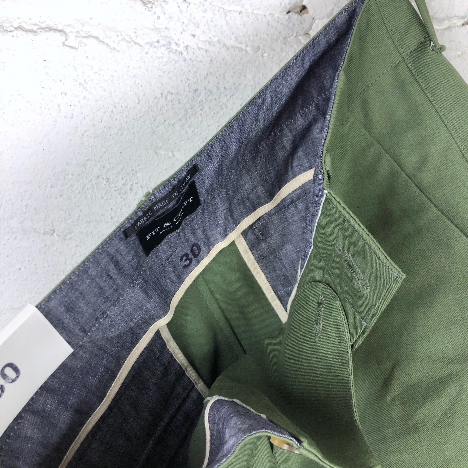 fit & craft x stuf|f | hx-02 relaxed tapered chino olive - Image 7