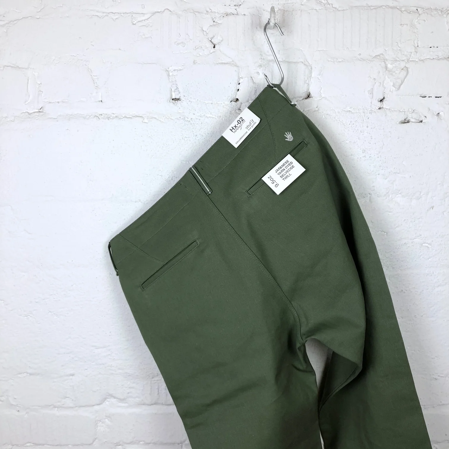 fit & craft x stuf|f | hx-02 relaxed tapered chino olive - Image 9