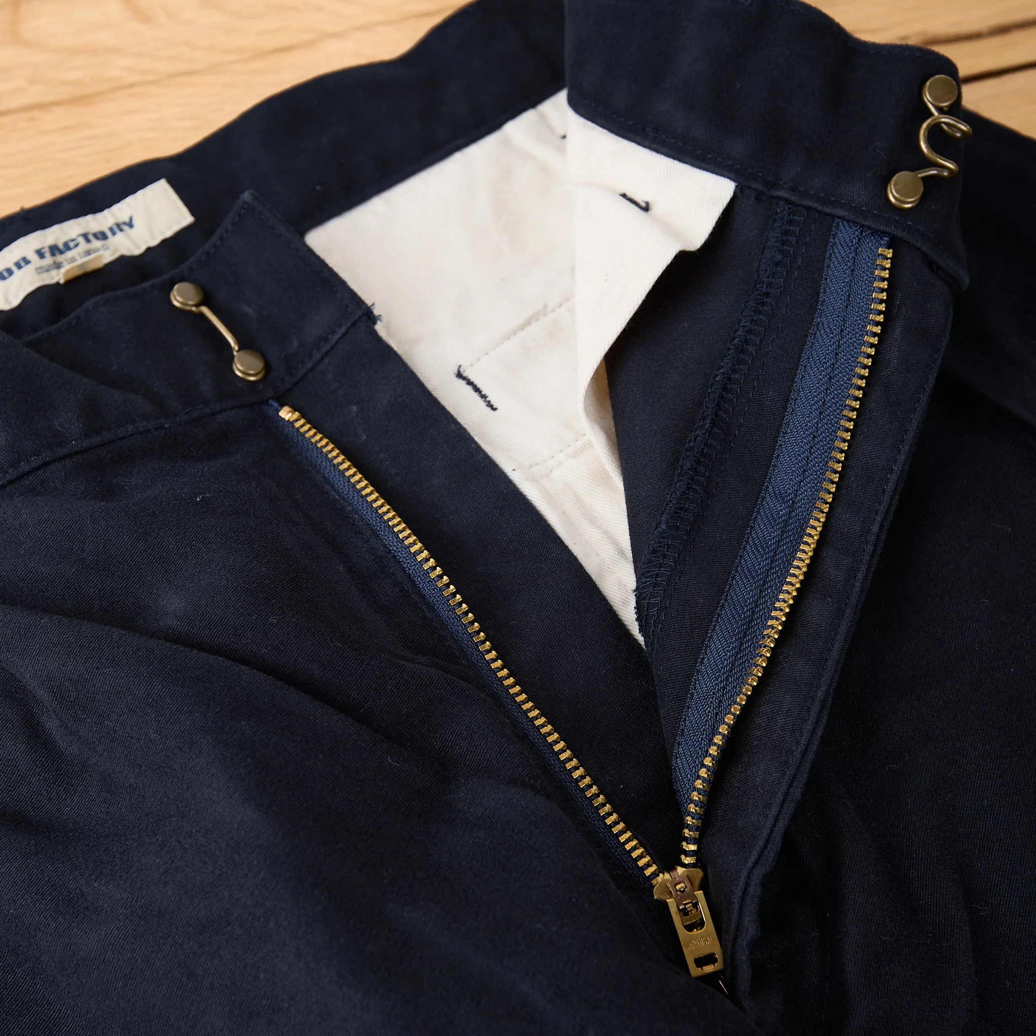 fob factory | f0543 moleskin trousers - navy - Image 2