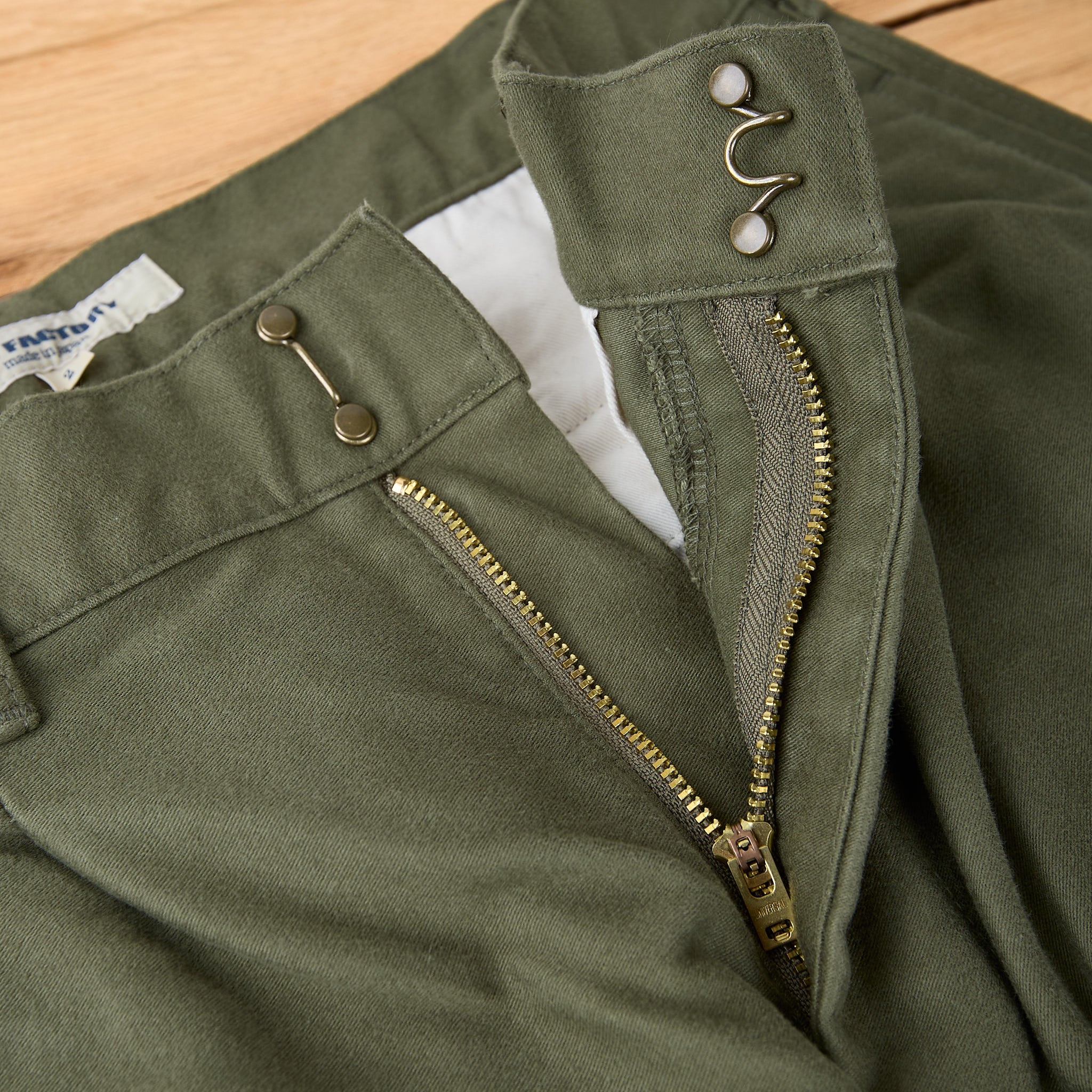fob factory | f0543 moleskin trousers - olive - Image 3