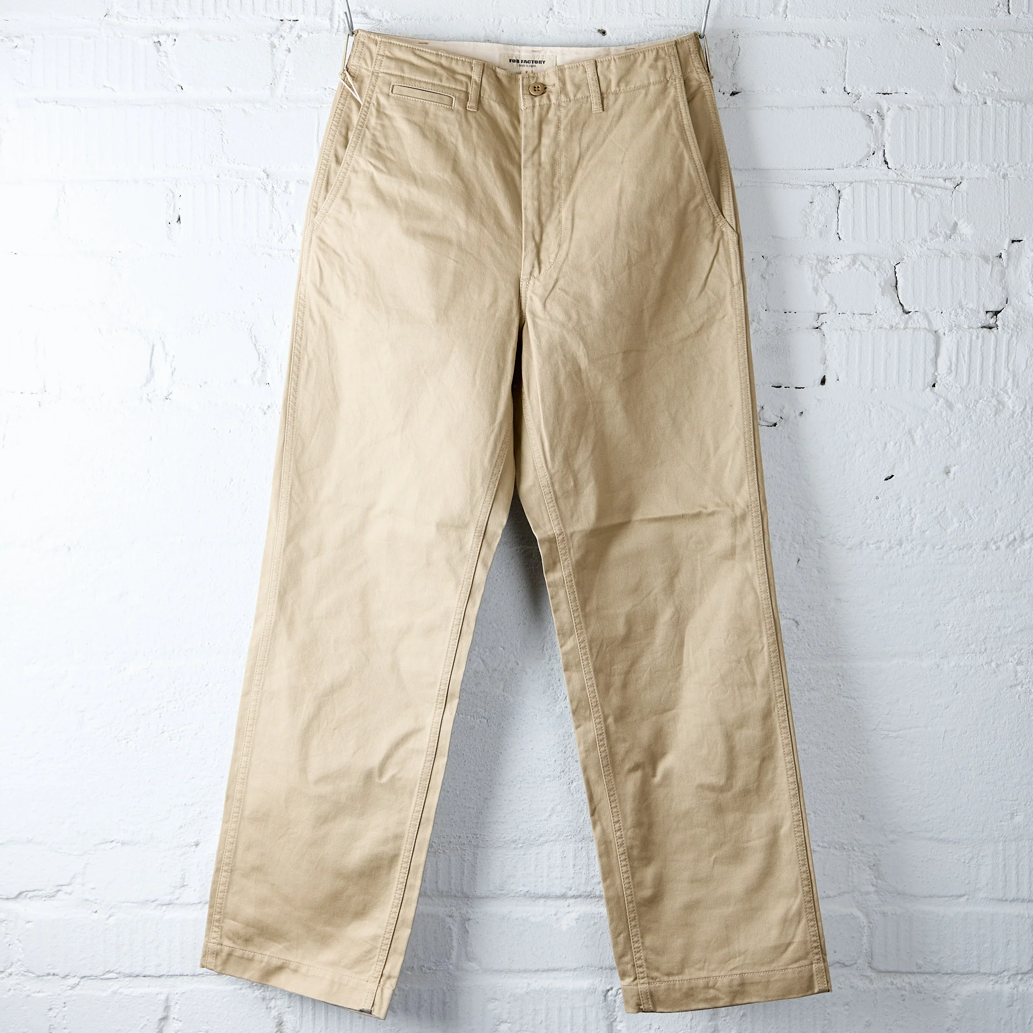 fob factory | f0546 big chino - khaki