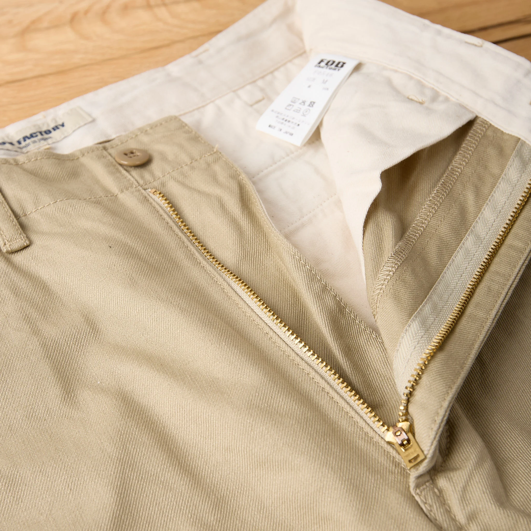 fob factory | f0546 big chino - khaki - Image 3