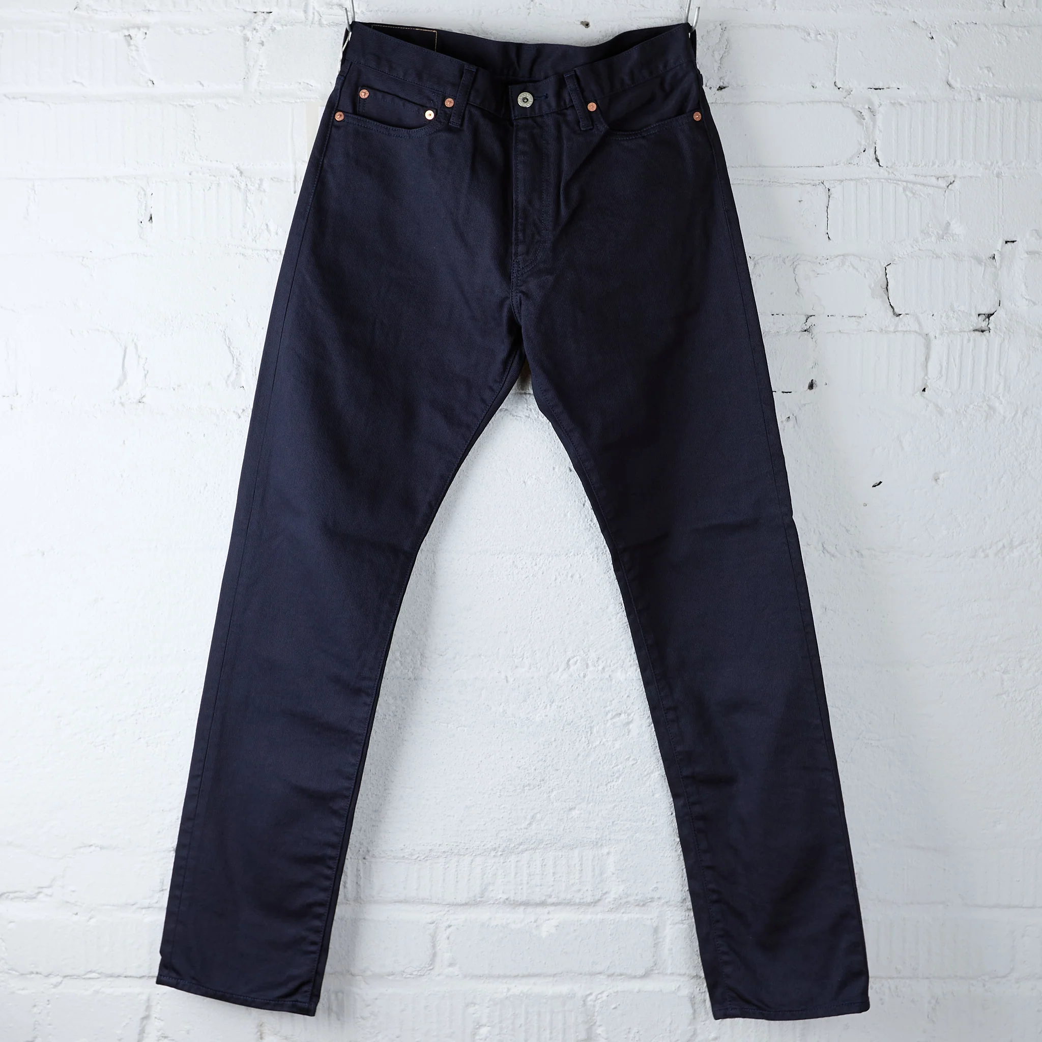 fob factory | f1134 pique 5p pant - navy