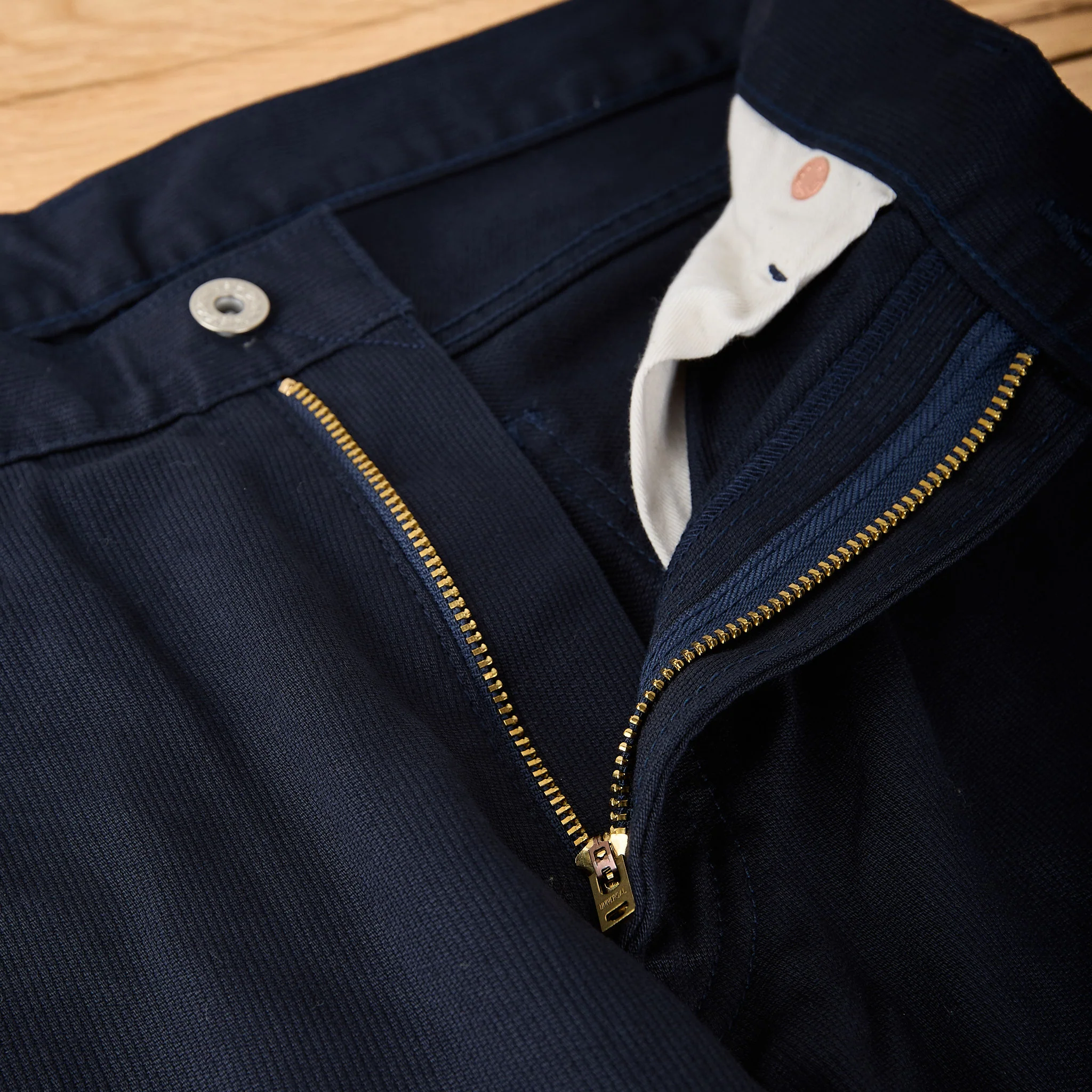 fob factory | f1134 pique 5p pant - navy - Image 3
