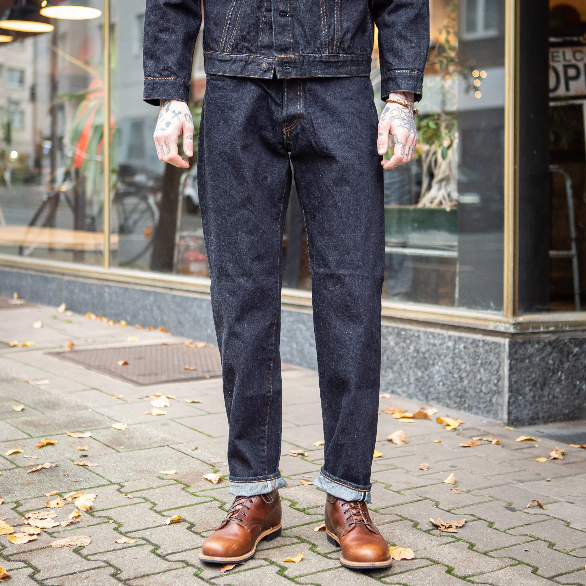 fob factory | f165 selvedge garage denim 5p rinsed - indigo - Image 3