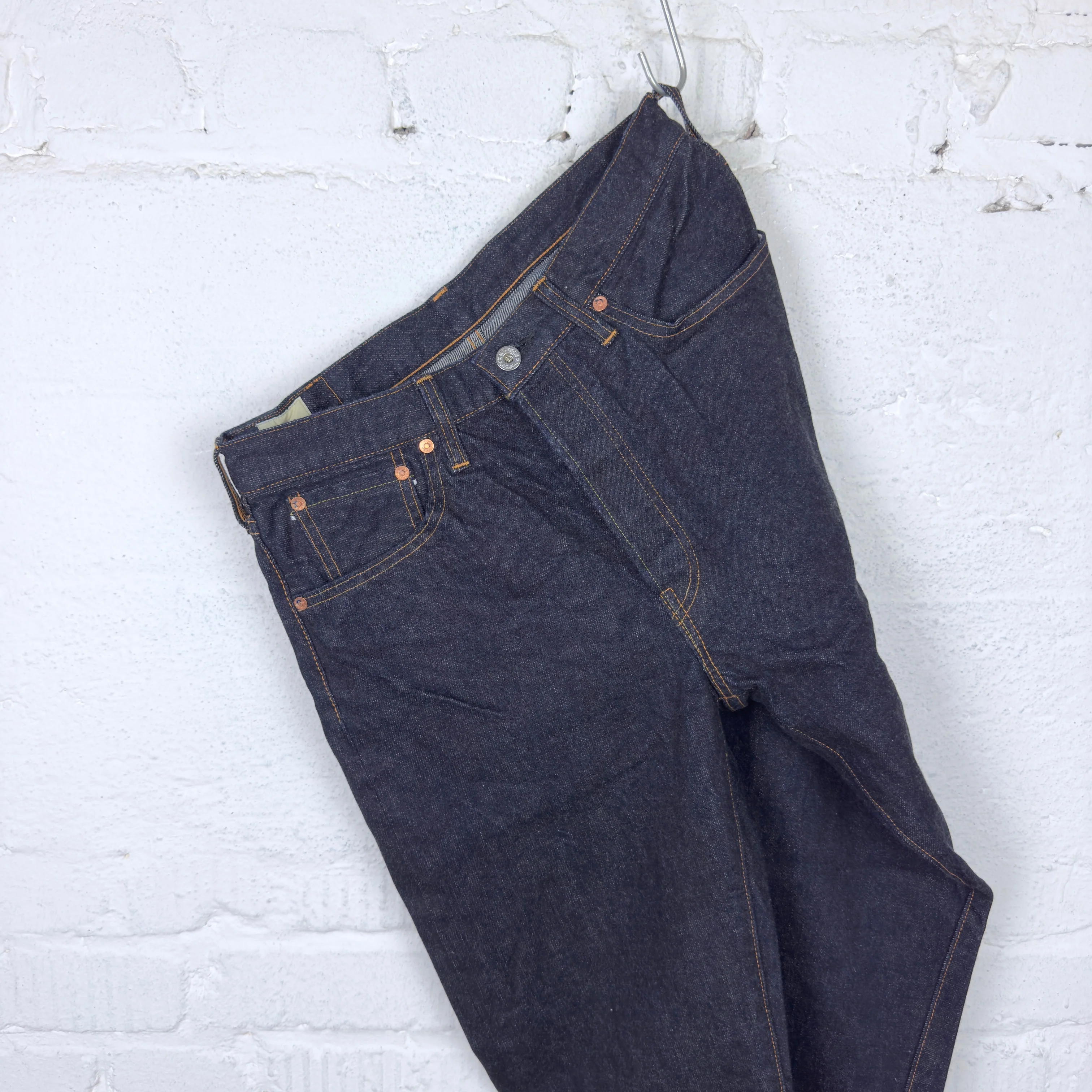 fob factory | f165 selvedge garage denim 5p rinsed - indigo - Image 4