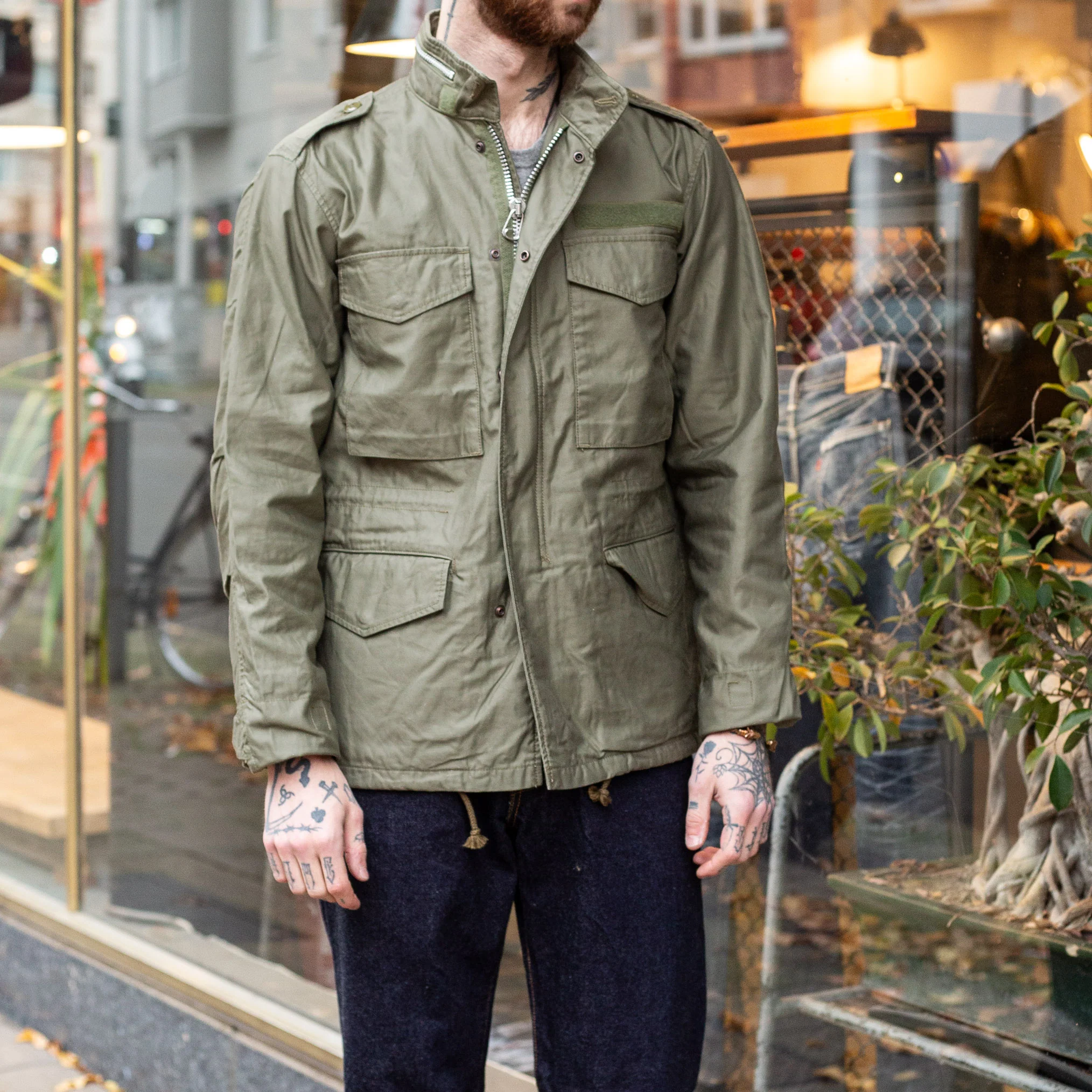 fob factory | f2418 m-65 field jacket - olive - Image 3
