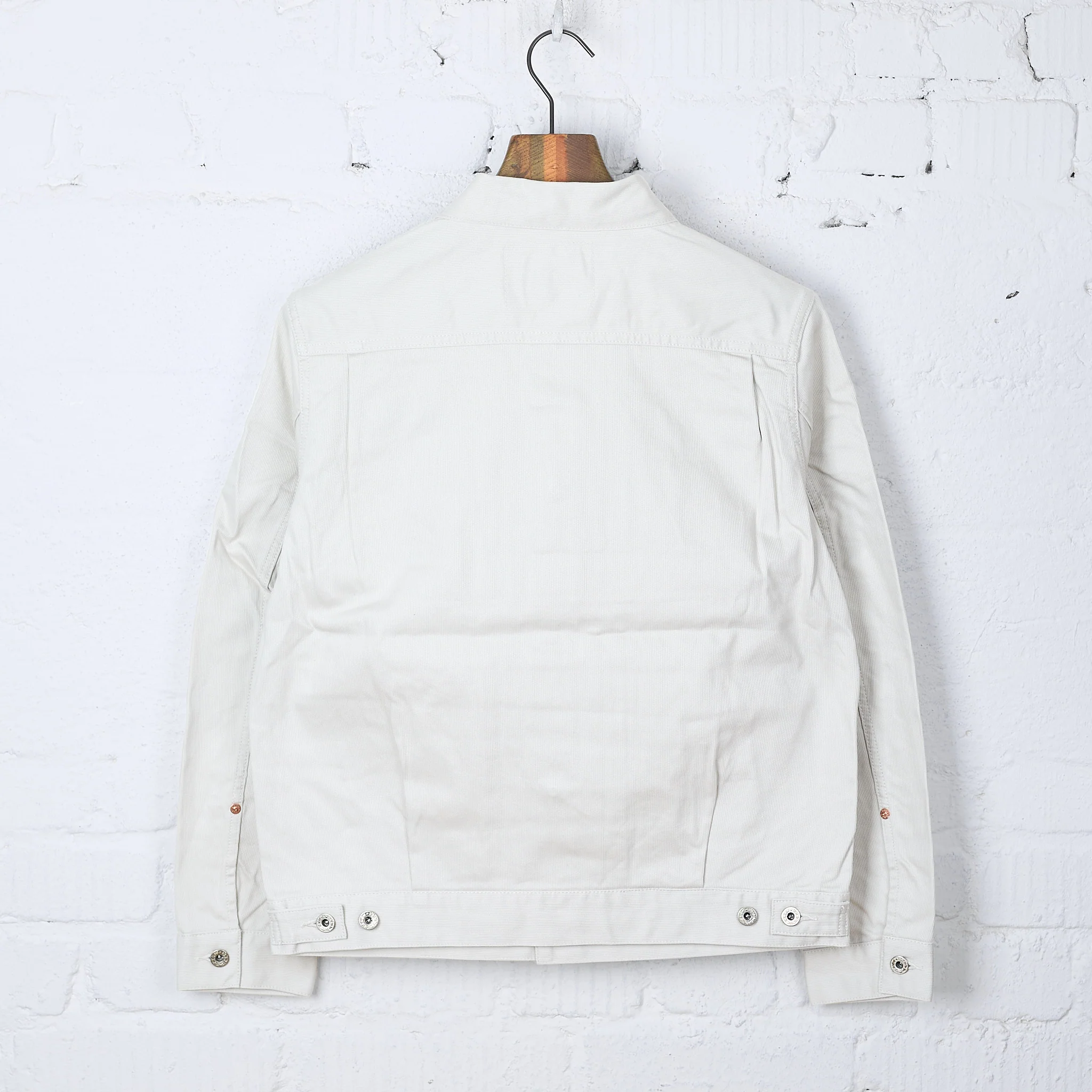 fob factory | f2438 piqué jacket - ivory - Image 3