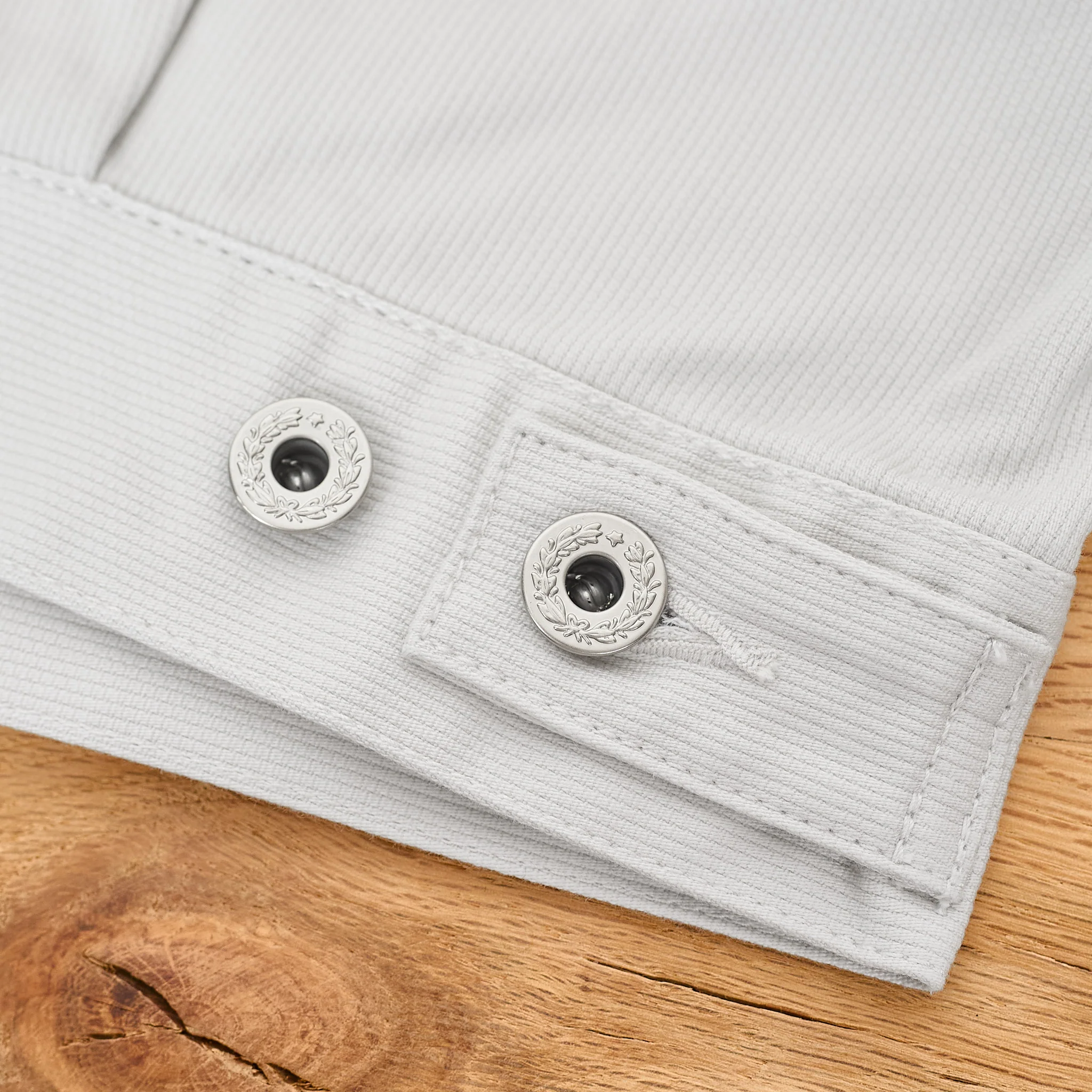 fob factory | f2438 piqué jacket - ivory - Image 6