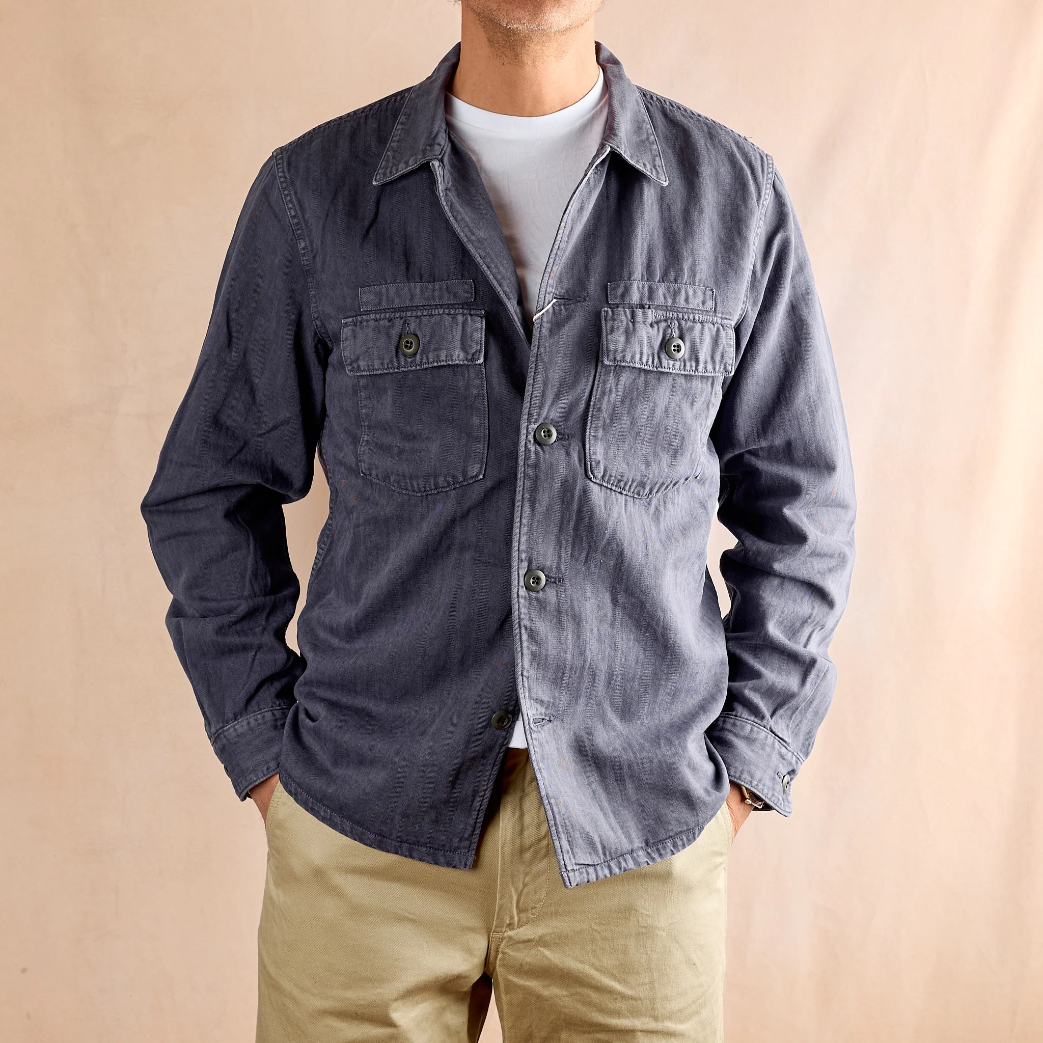 fob factory | f2461 hbt fatigue jkt - navy - Image 2
