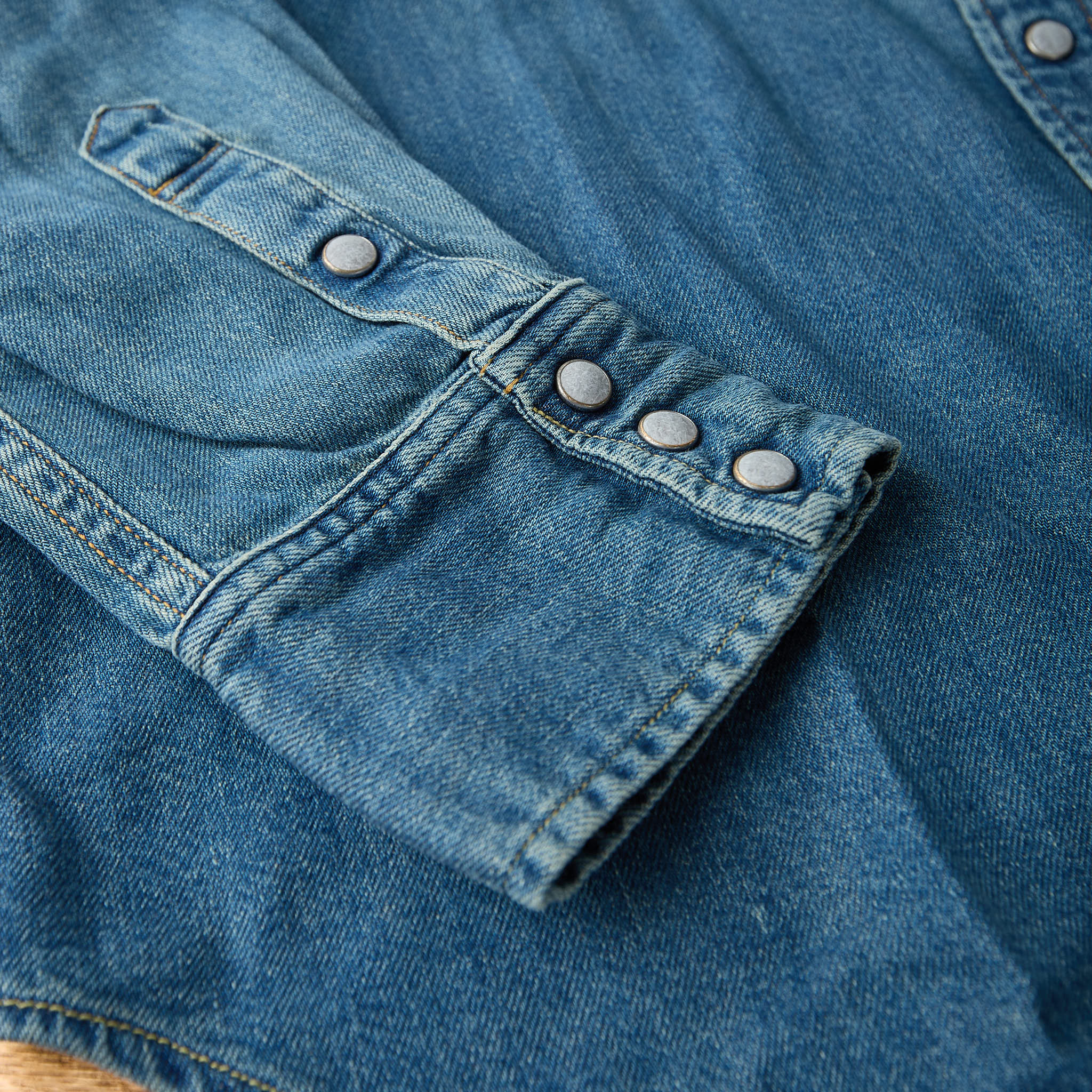fob factory | f3506 denim western shirt - Image 4