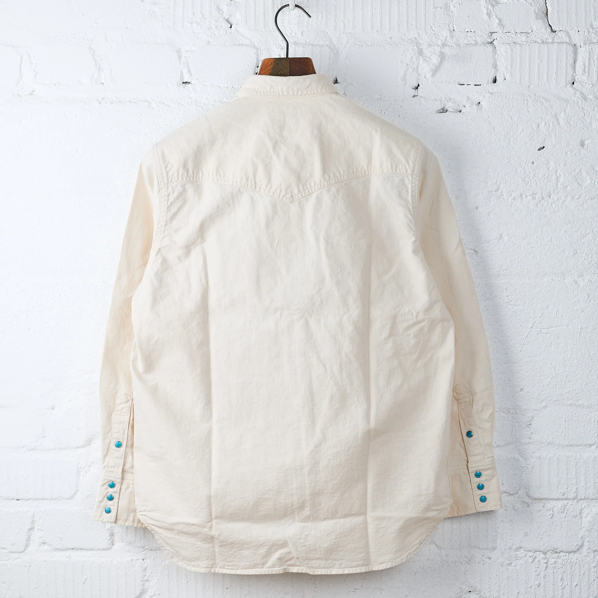 fob factory | f3512 western shirt - ecru - Image 3