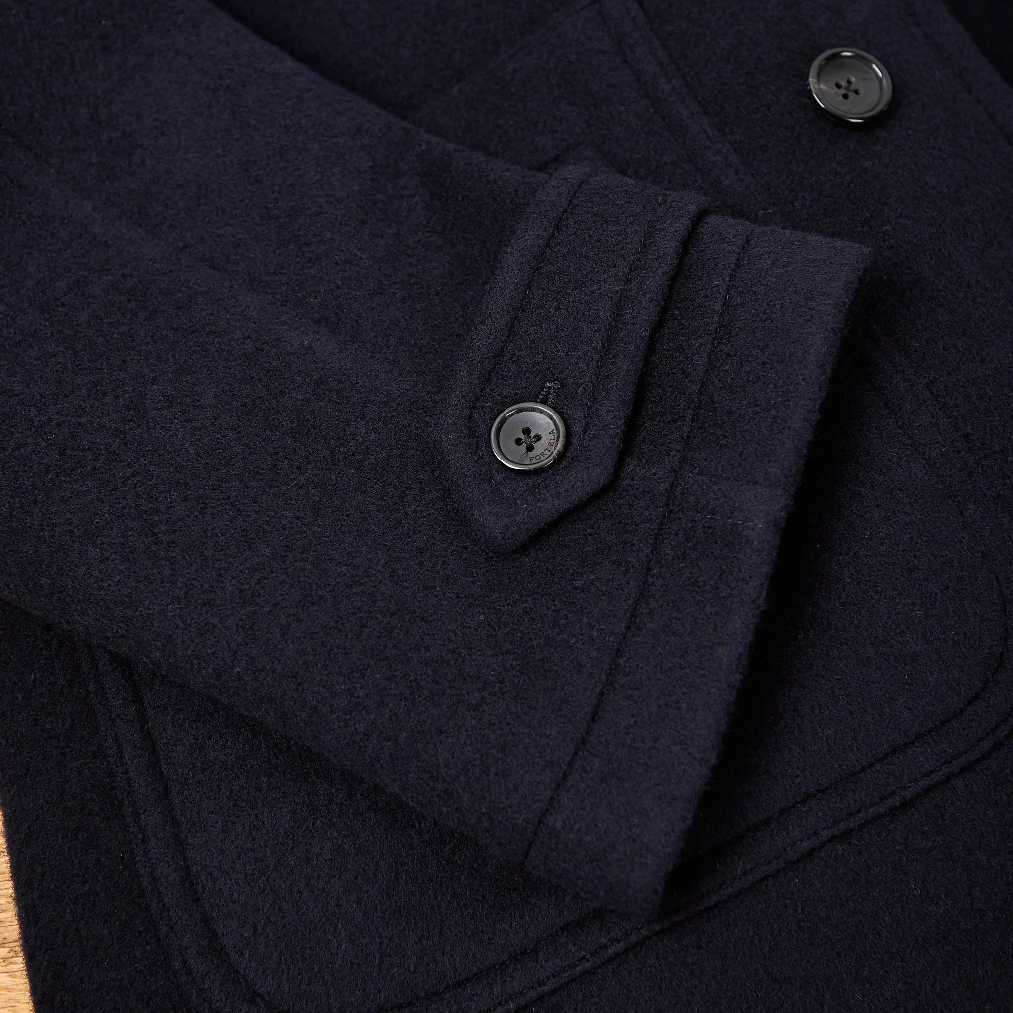fortela | amedeo-ma477 single-breasted wool coat - blue - Image 7