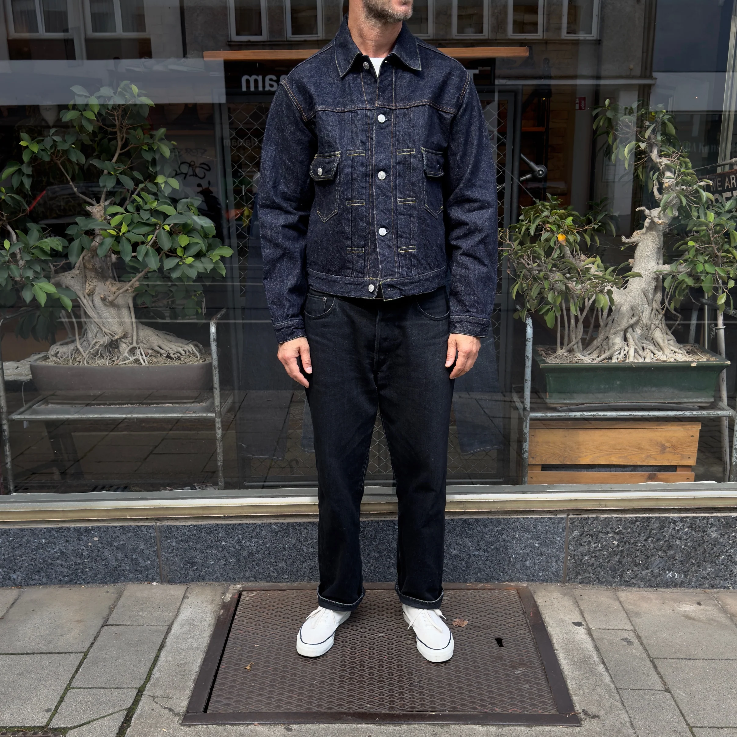fortela | cisco-gd003 indigo denim jacket - made in japan - Image 3