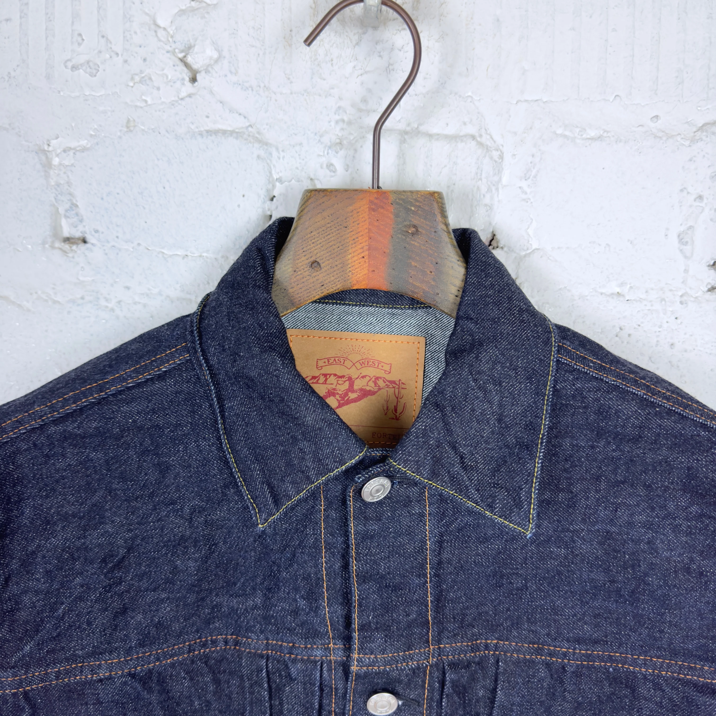 fortela | cisco-gd003 indigo denim jacket - made in japan - Image 4