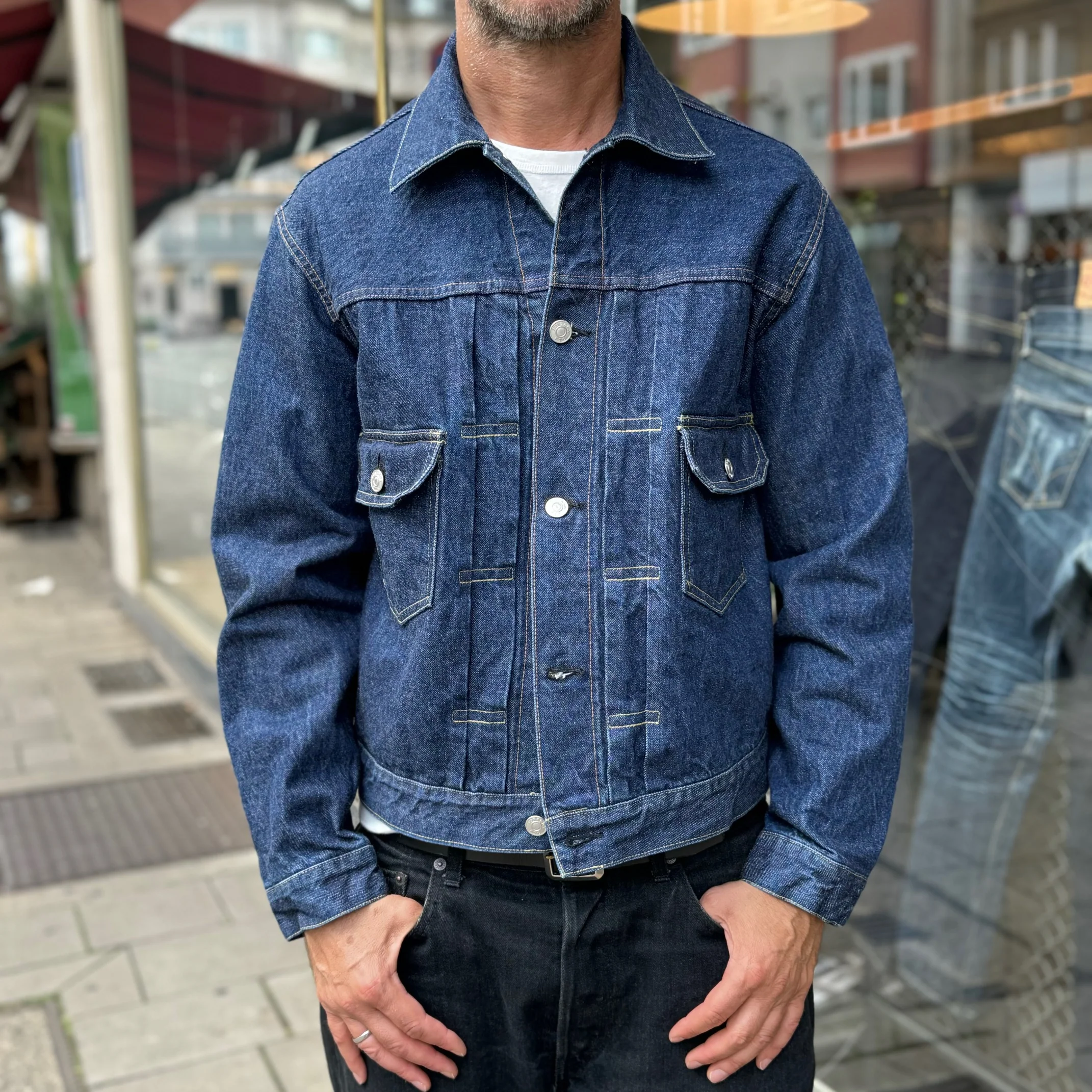 fortela | cisco-gd004 blu denim jacket - made in japan - Image 2