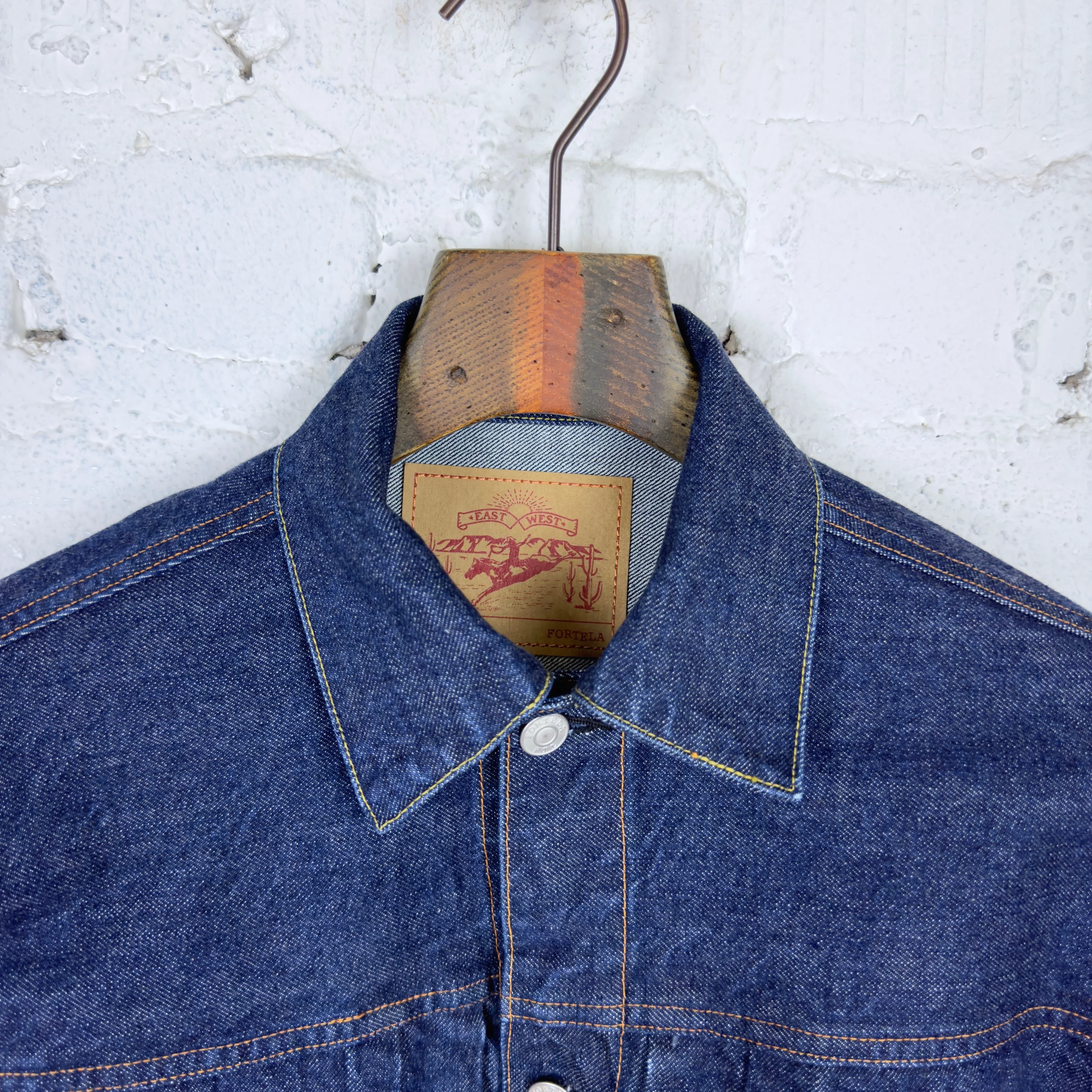 fortela | cisco-gd004 blu denim jacket - made in japan - Image 4