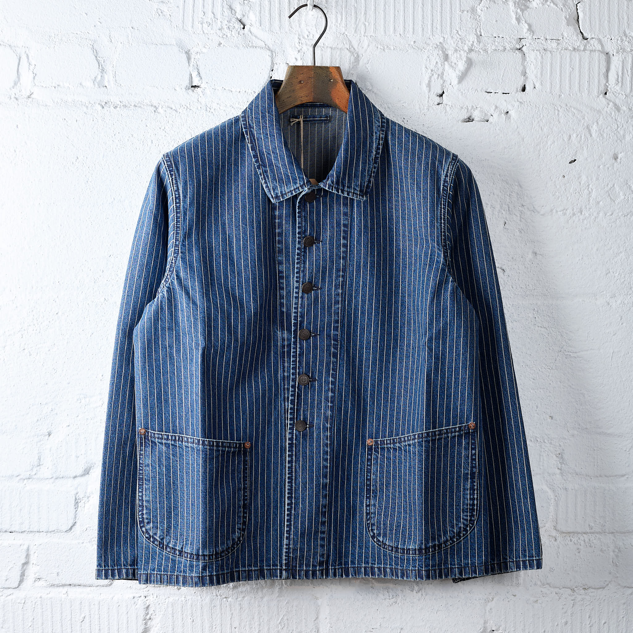 fortela | clays striped denim jacket
