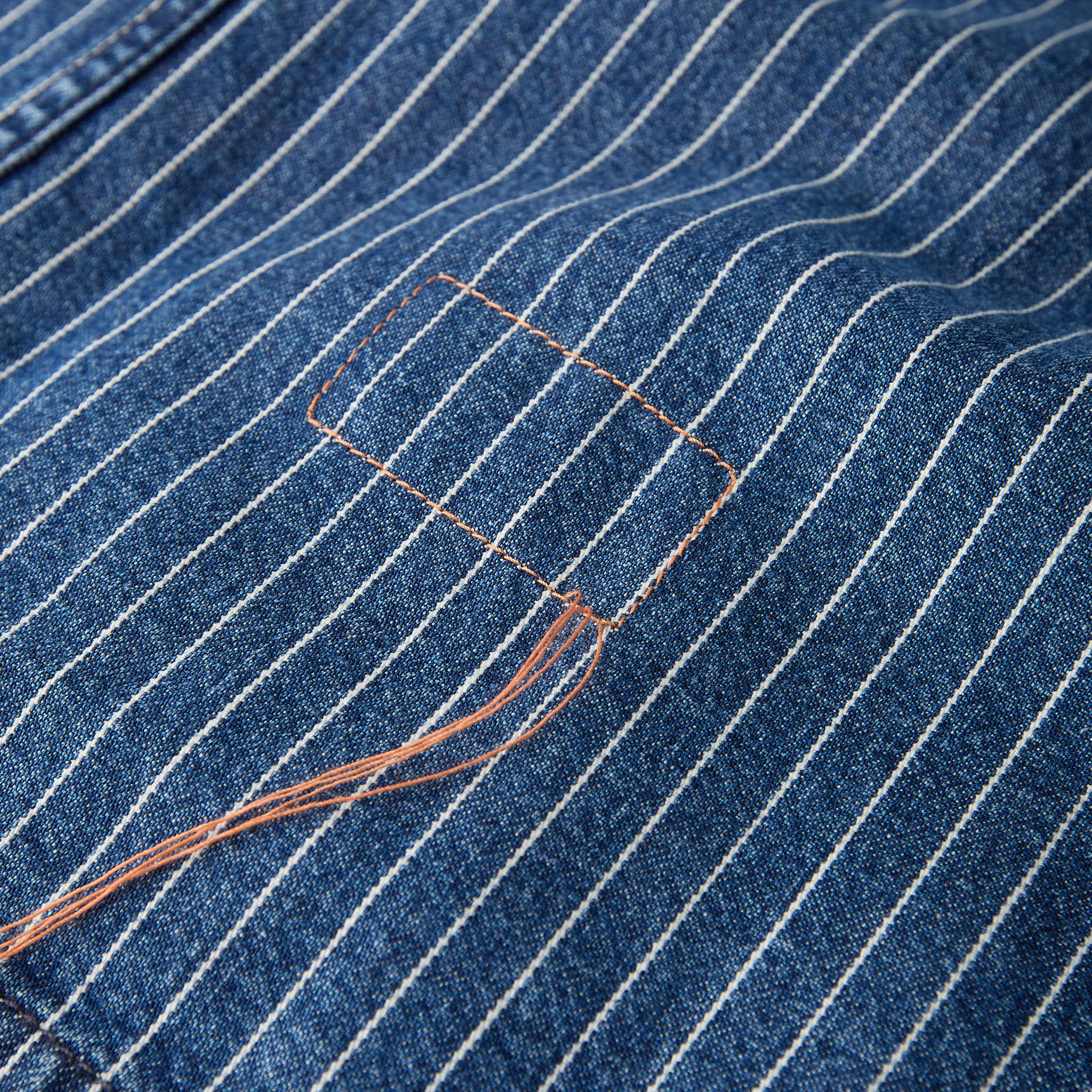 fortela | clays striped denim jacket - Image 6