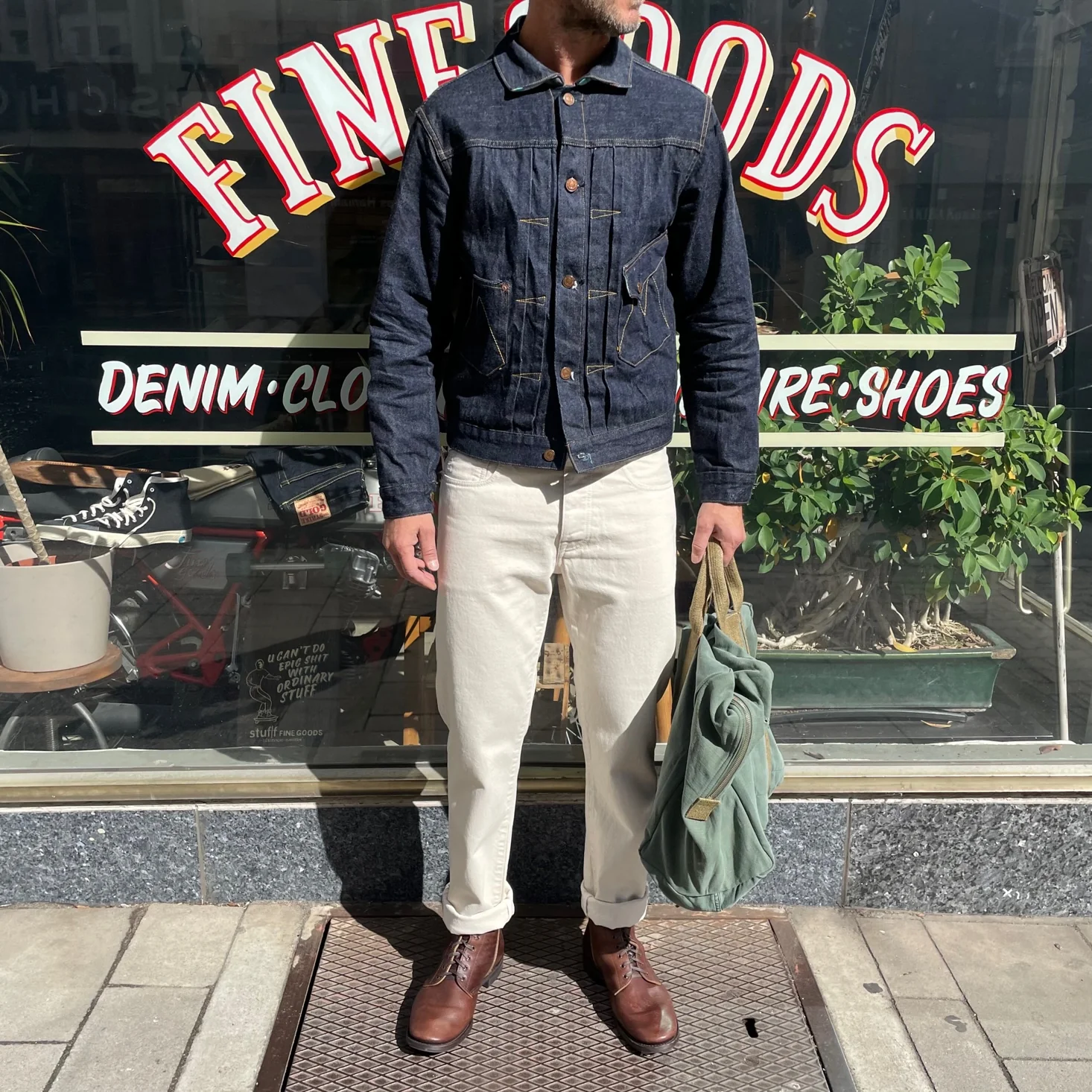 fortela | john 965 selvedge denim regular fit off-white - Image 2