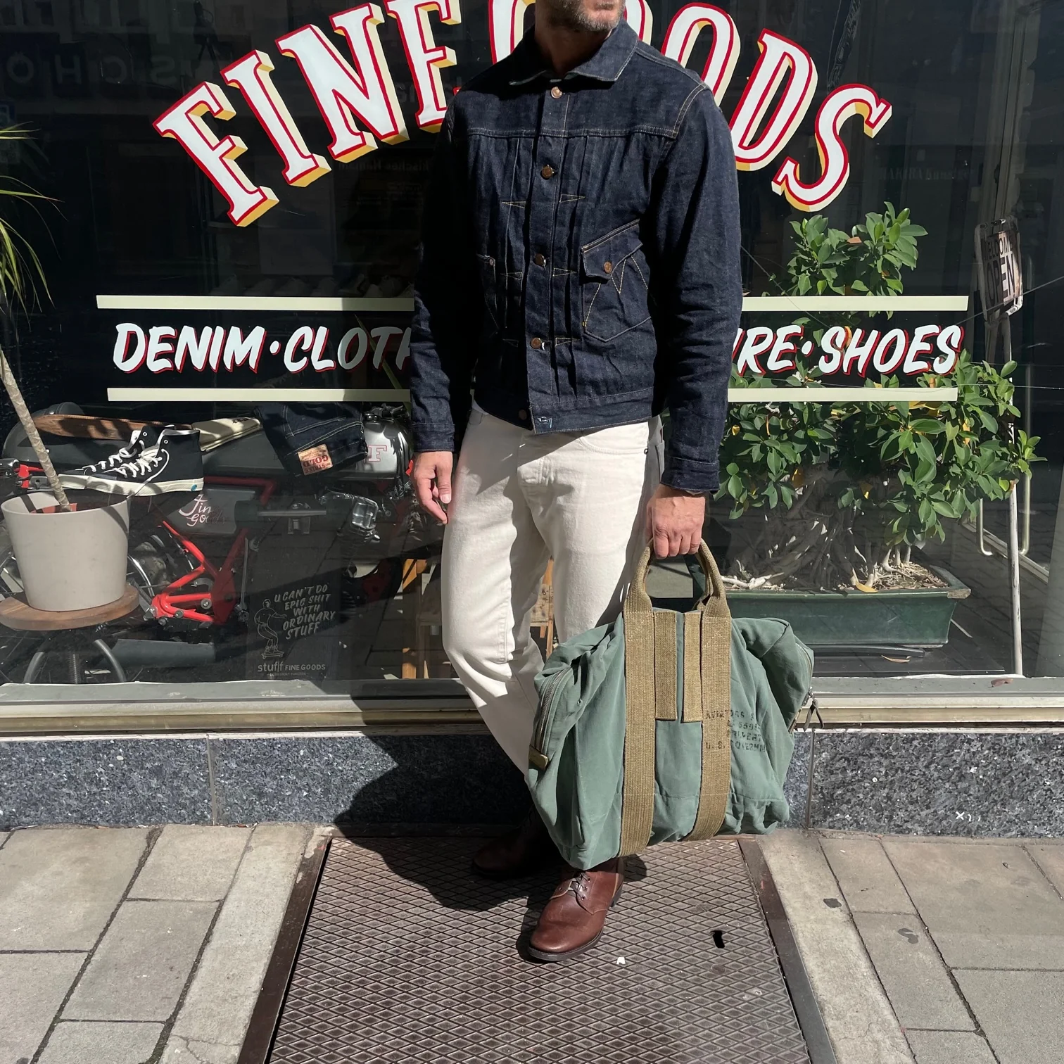 fortela | john 965 selvedge denim regular fit off-white - Image 4