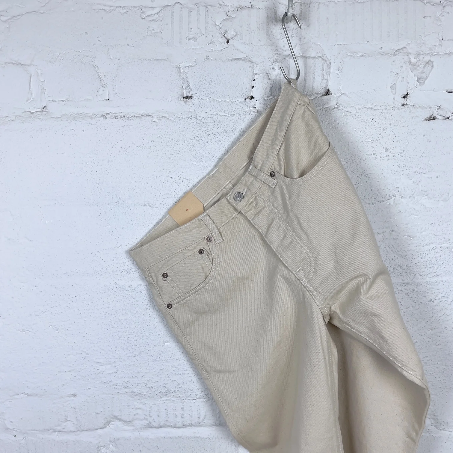 fortela | john 965 selvedge denim regular fit off-white - Image 5