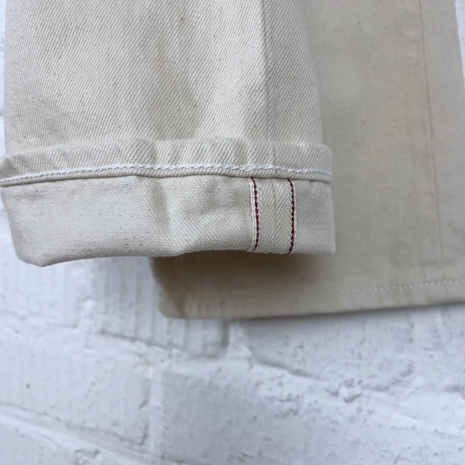 fortela | john 965 selvedge denim regular fit off-white - Image 7