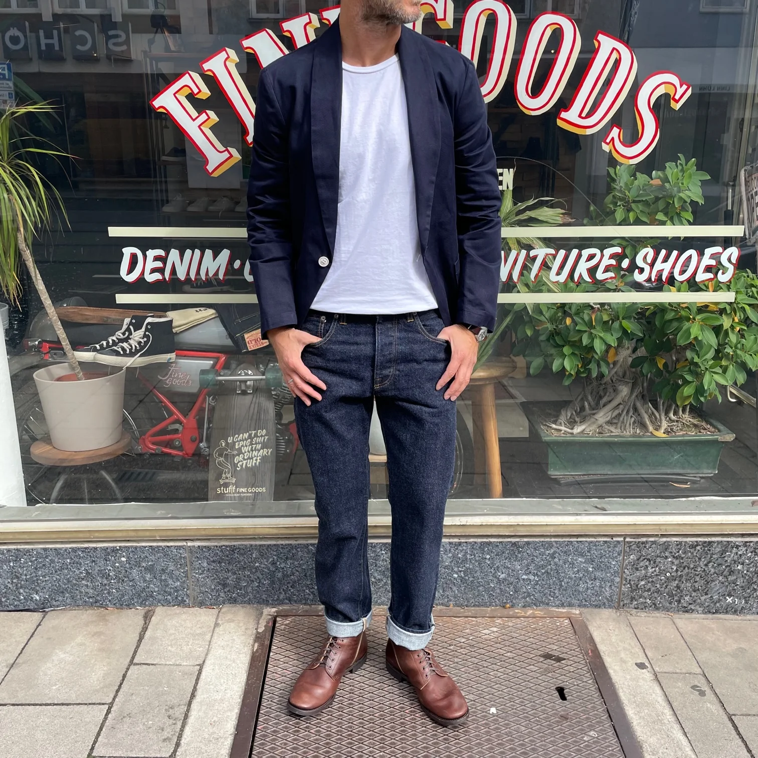 fortela | john 965 selvedge denim regular fit indigo rinse - Image 2
