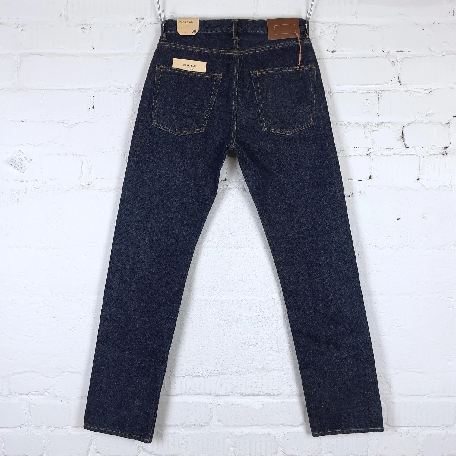 fortela | john 965 selvedge denim regular fit indigo rinse - Image 4