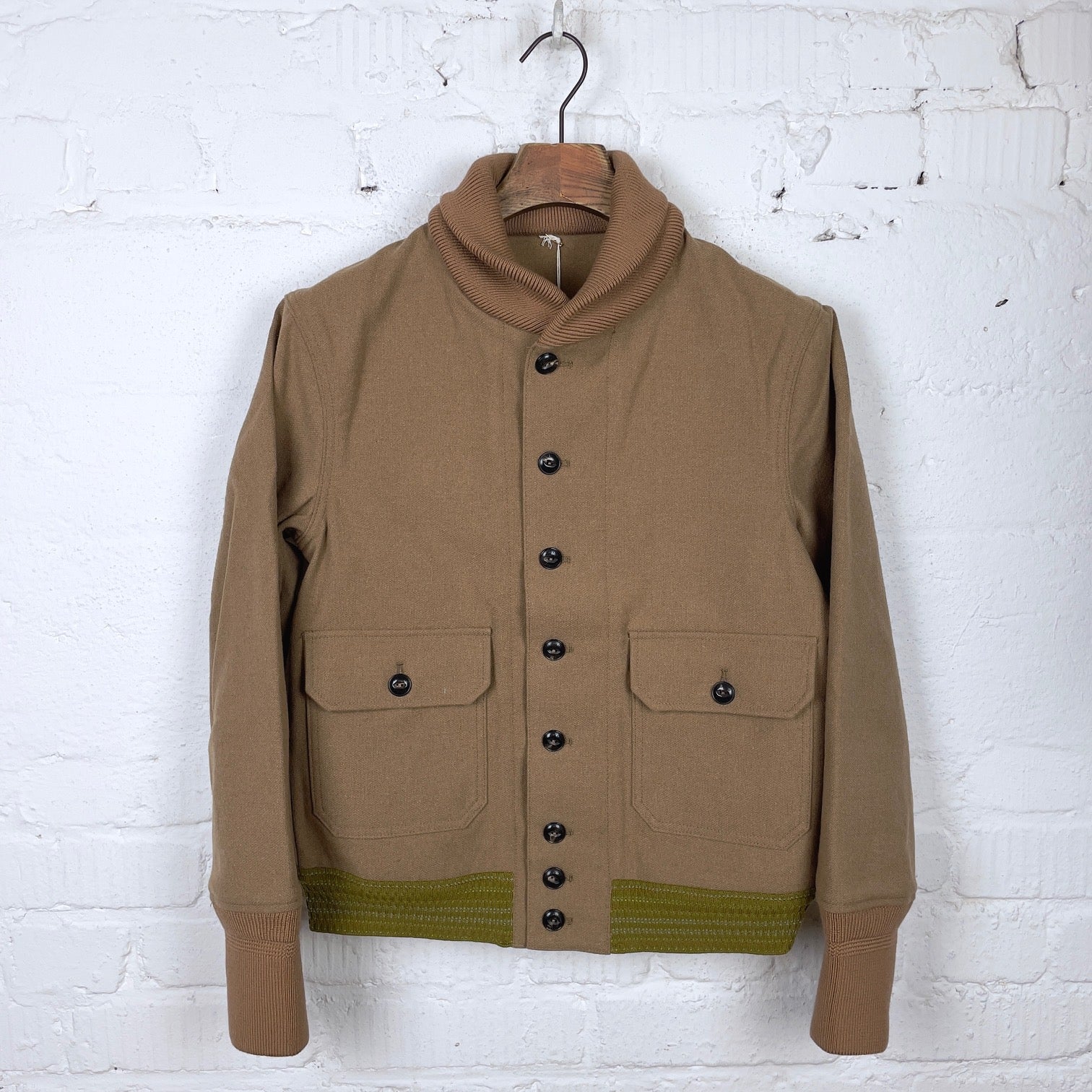 fortela | nimiz ma424 cam wool bomber jacket