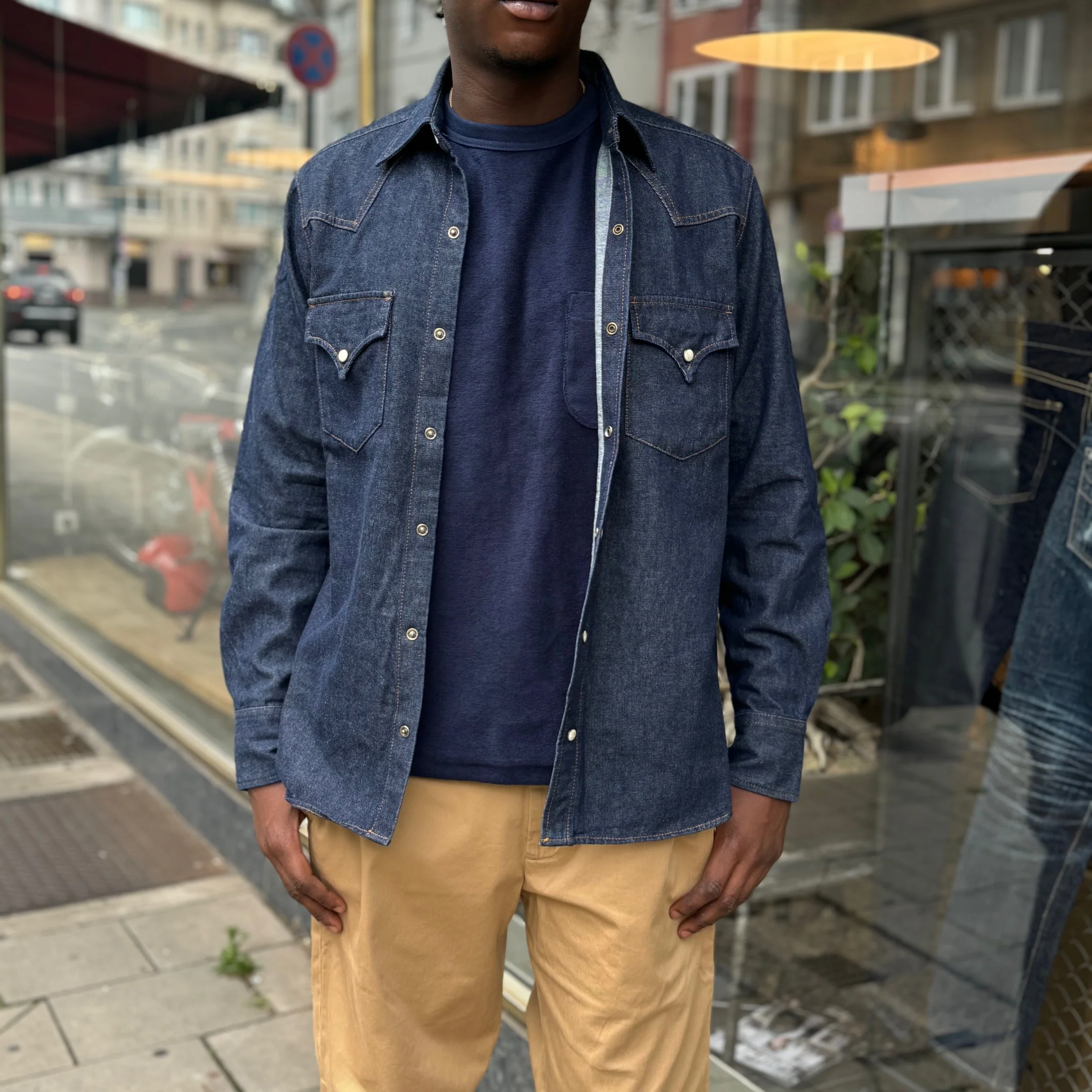 fortela | ntex-00403 d368 denim shirt - Image 3