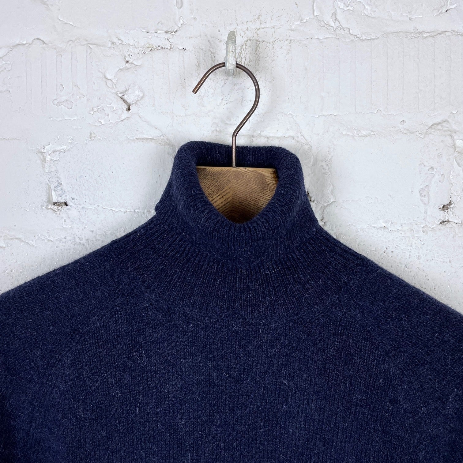 fortela | piero alpaca turtleneck sweater blue - Image 4