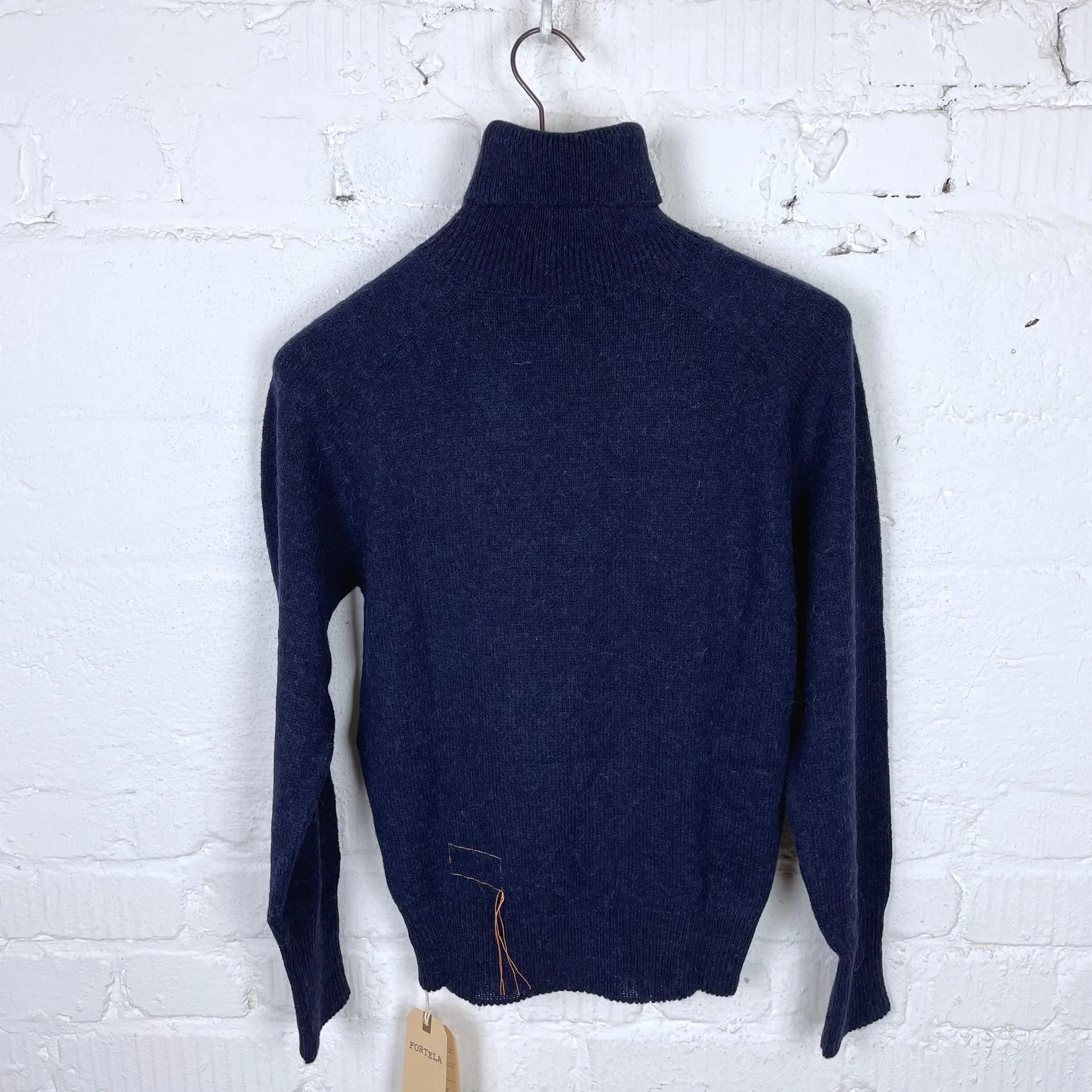 fortela | piero alpaca turtleneck sweater blue - Image 5