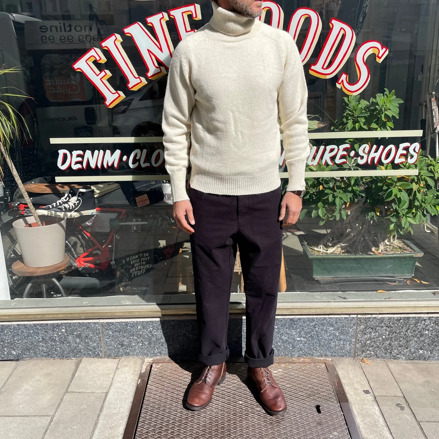 fortela | piero alpaca turtleneck sweater off-white - Image 3
