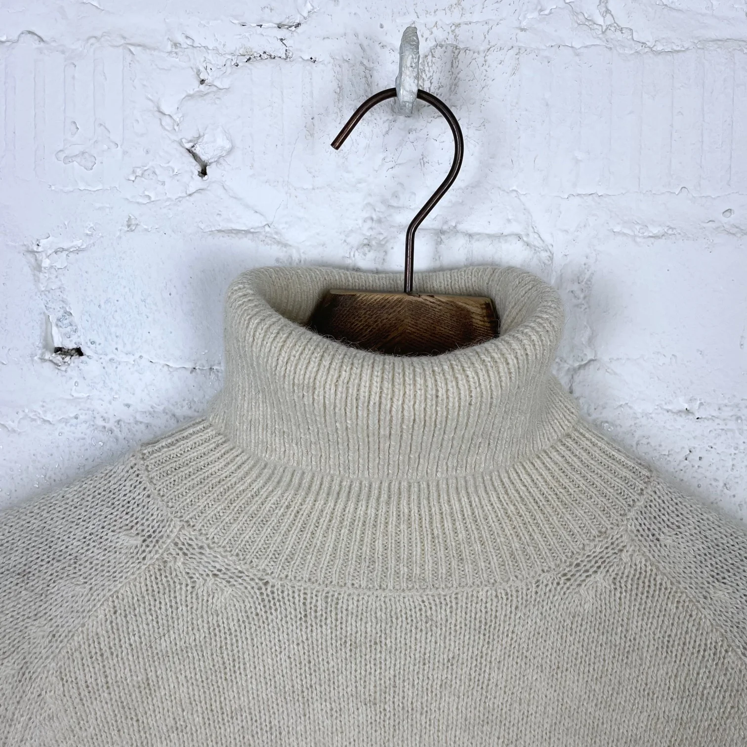 fortela | piero alpaca turtleneck sweater off-white - Image 4