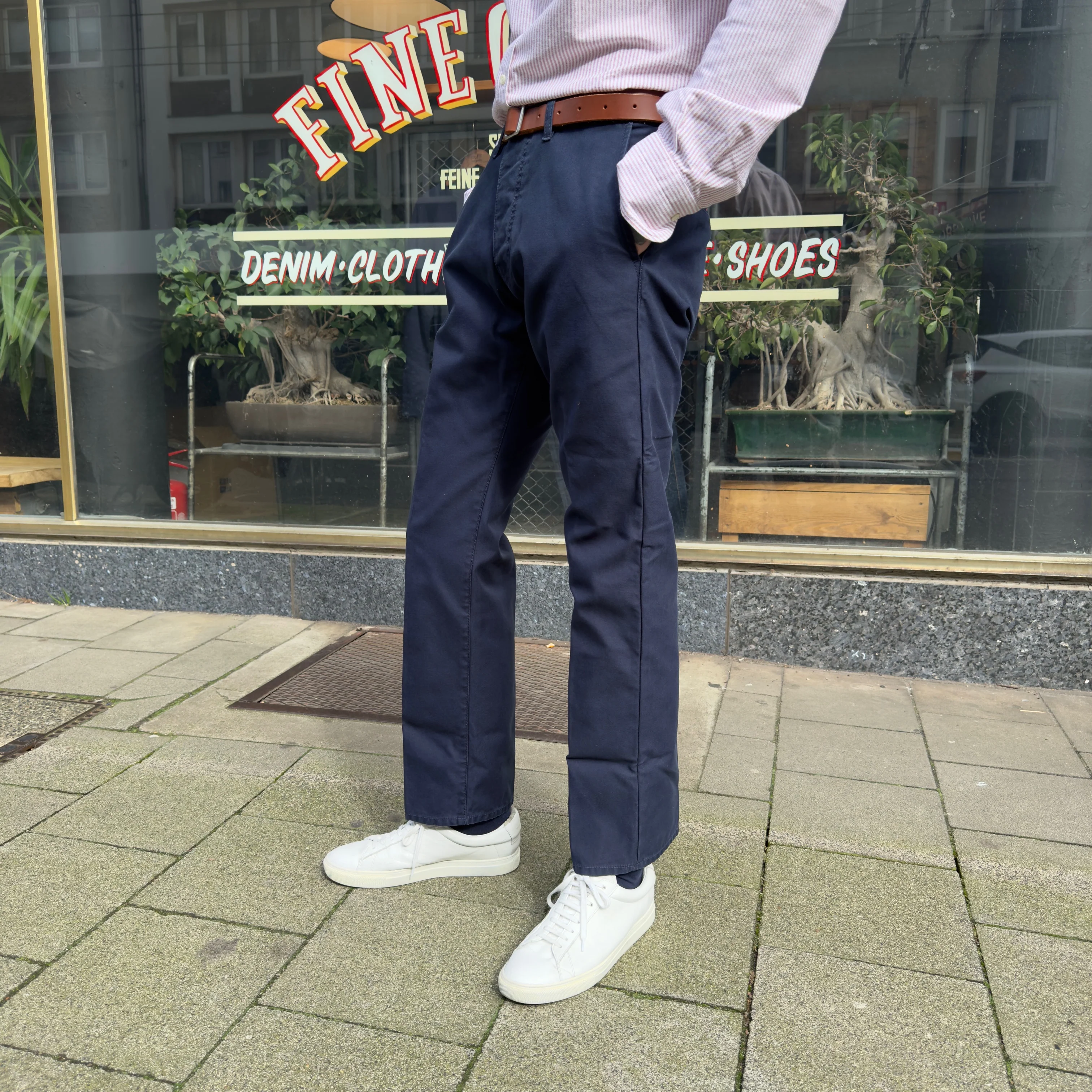 fortela | reno 00185 chino trousers blue - Image 4