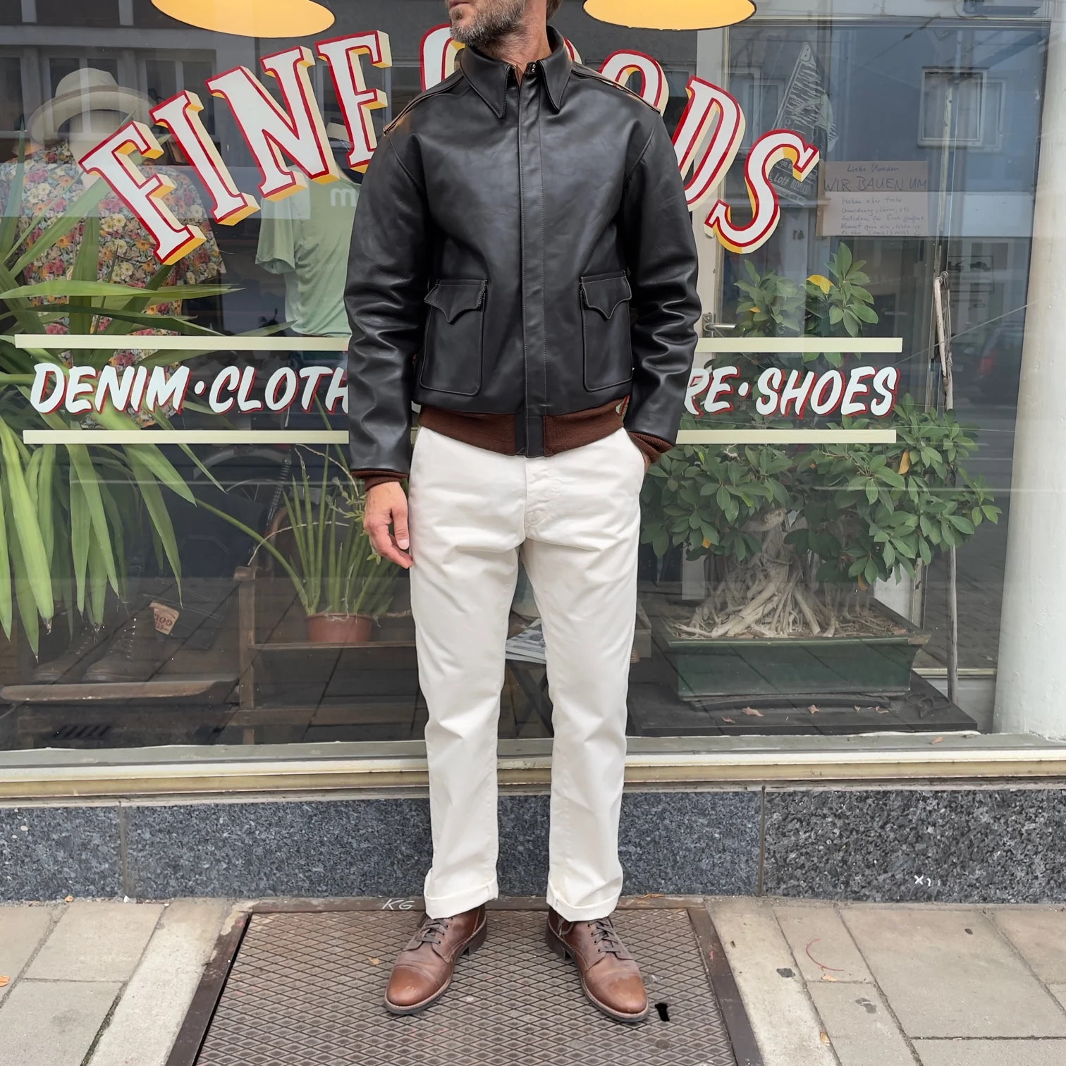 fortela | reno 00185 chino trousers natural - Image 2