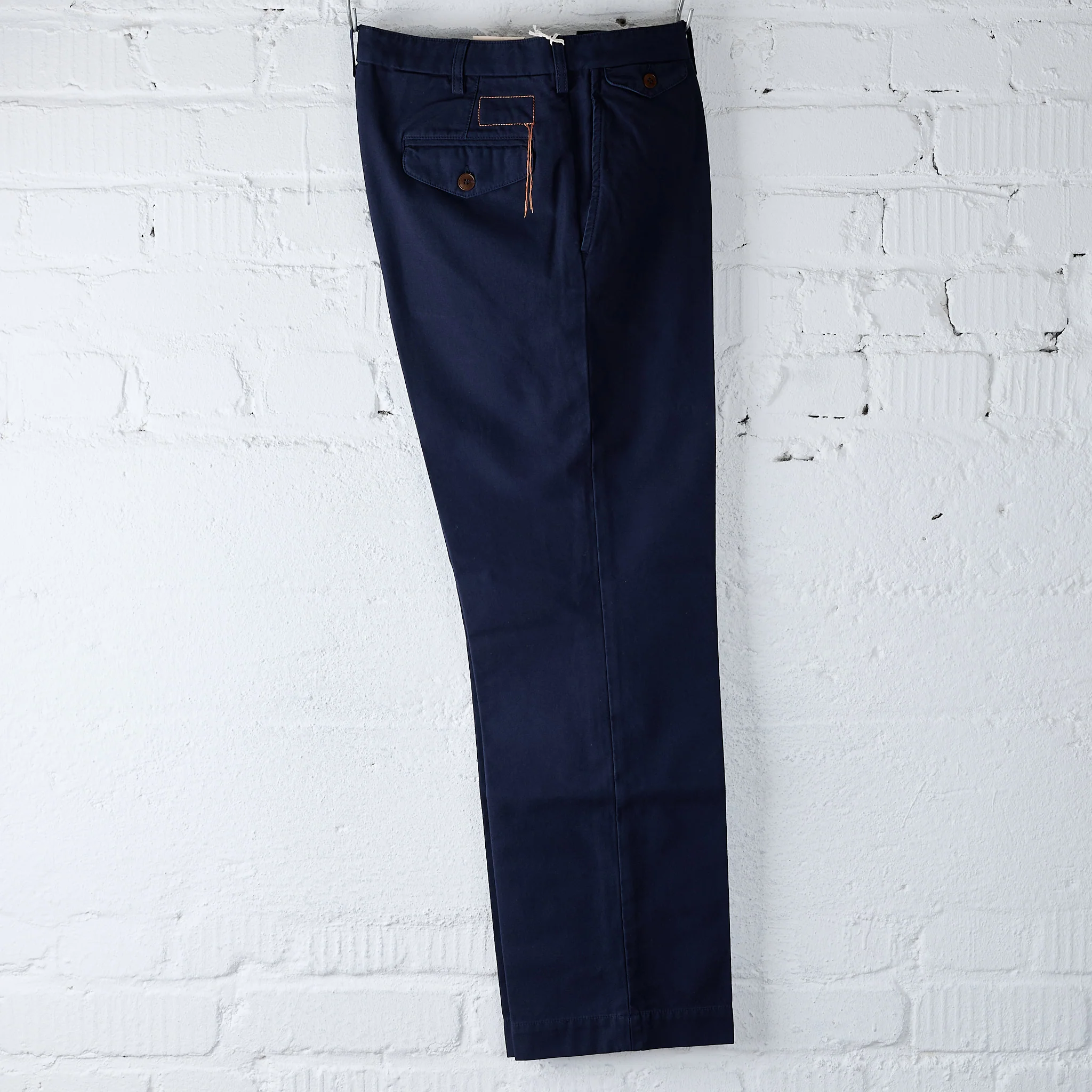 fortela | riviera-r185t reversed cotton canvas trousers - blue