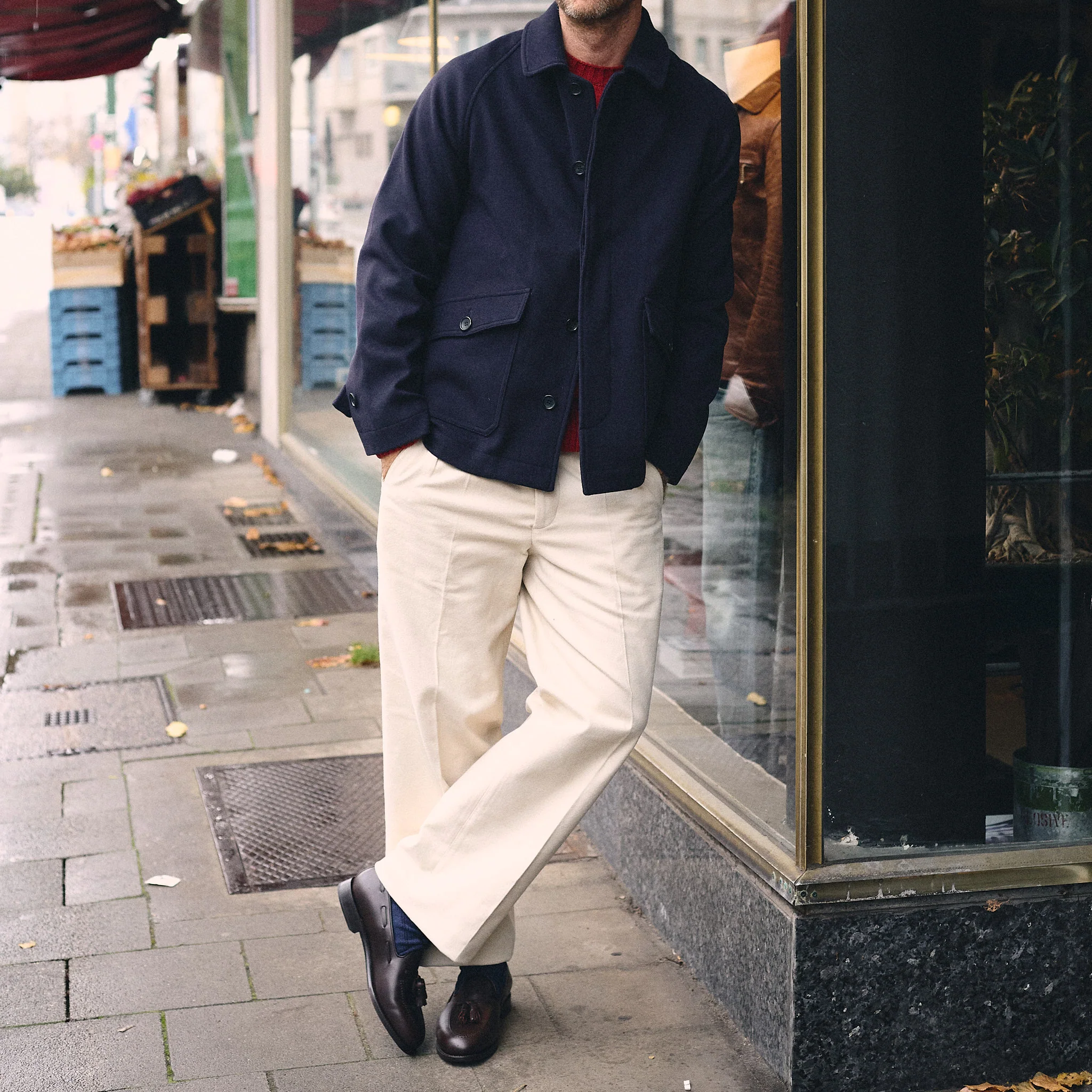 fortela | roger-ma284 superfine wool jacket - blue - Image 2