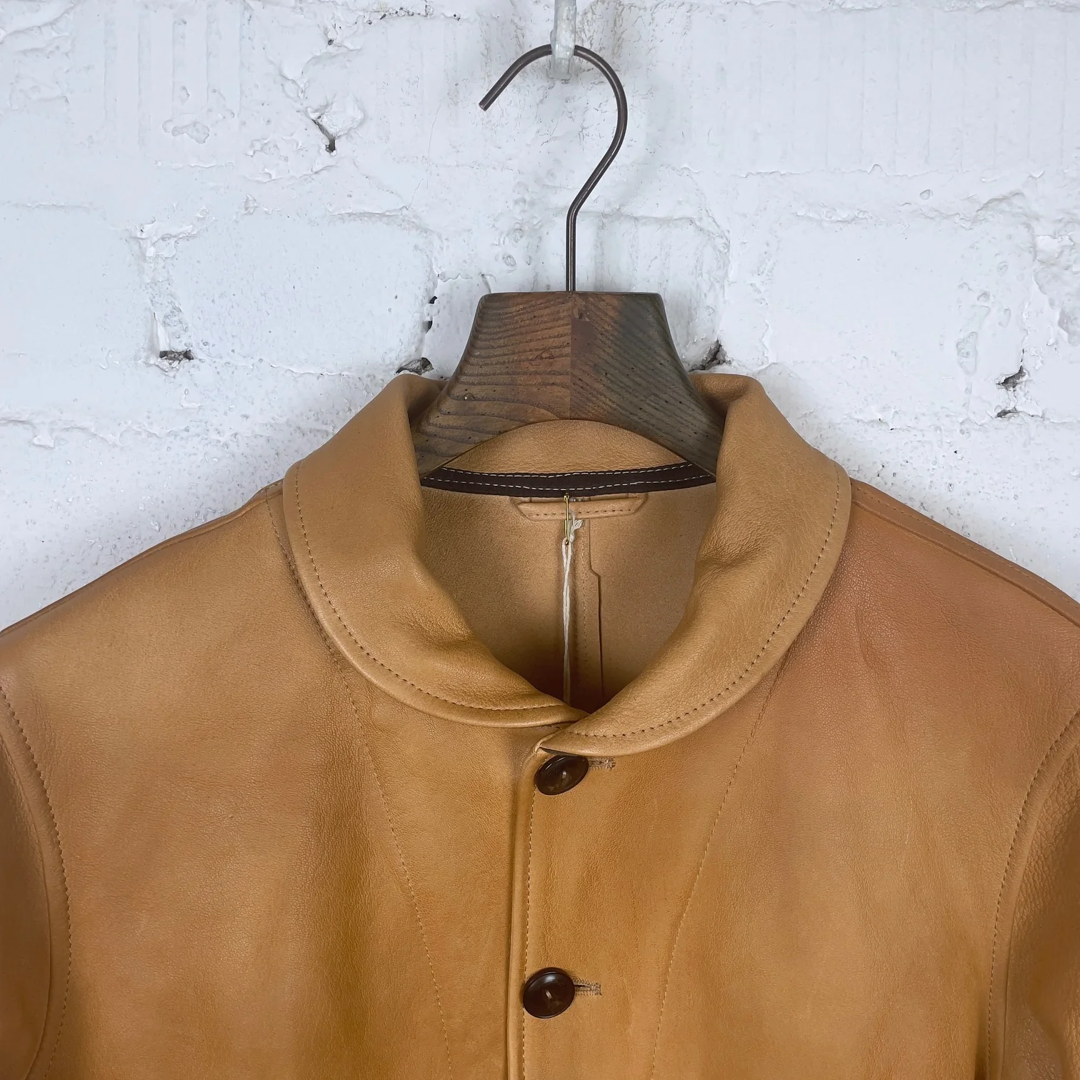 fortela | track cow01 nat leather jacket (unlined) - Image 2