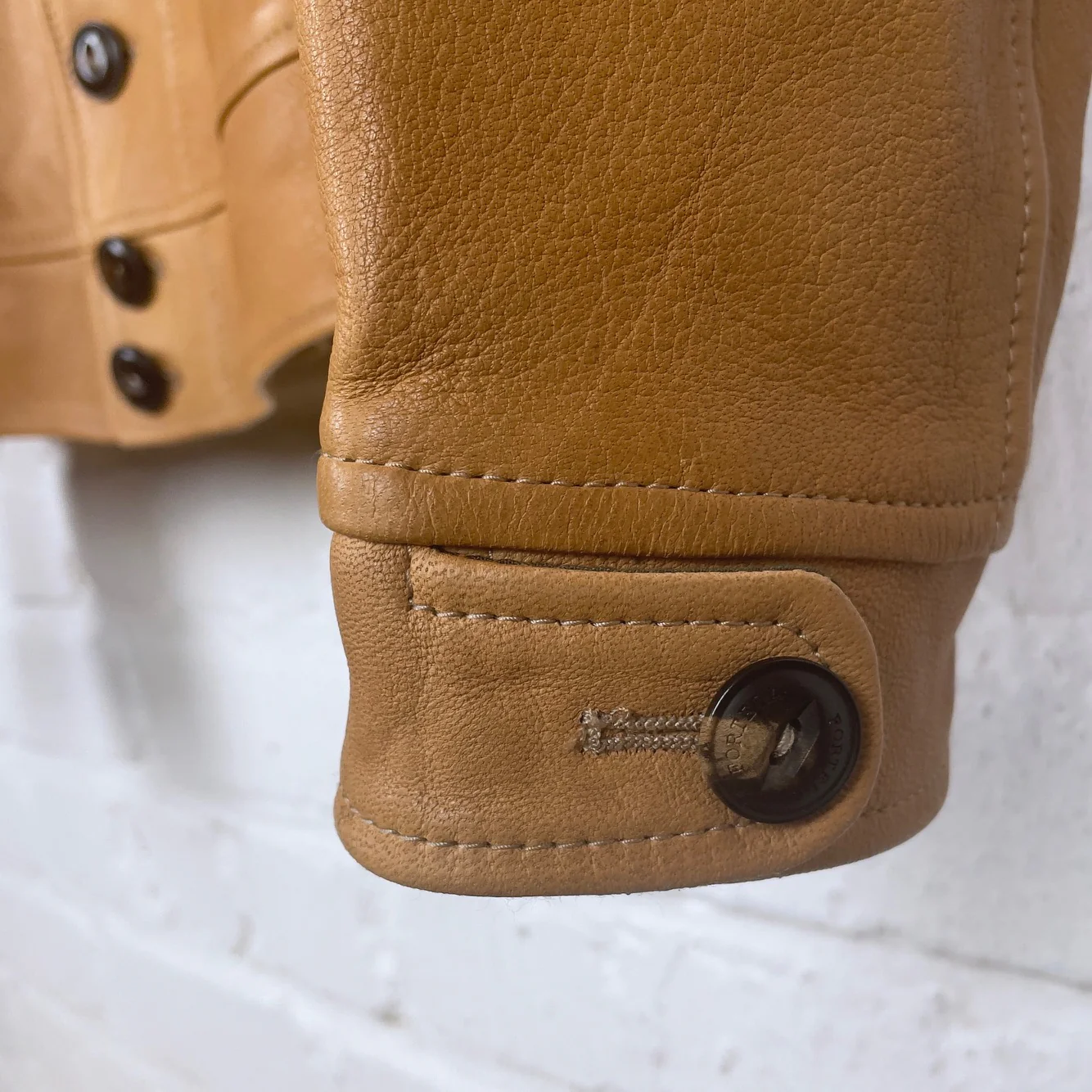 fortela | track cow01 nat leather jacket (unlined) - Image 3
