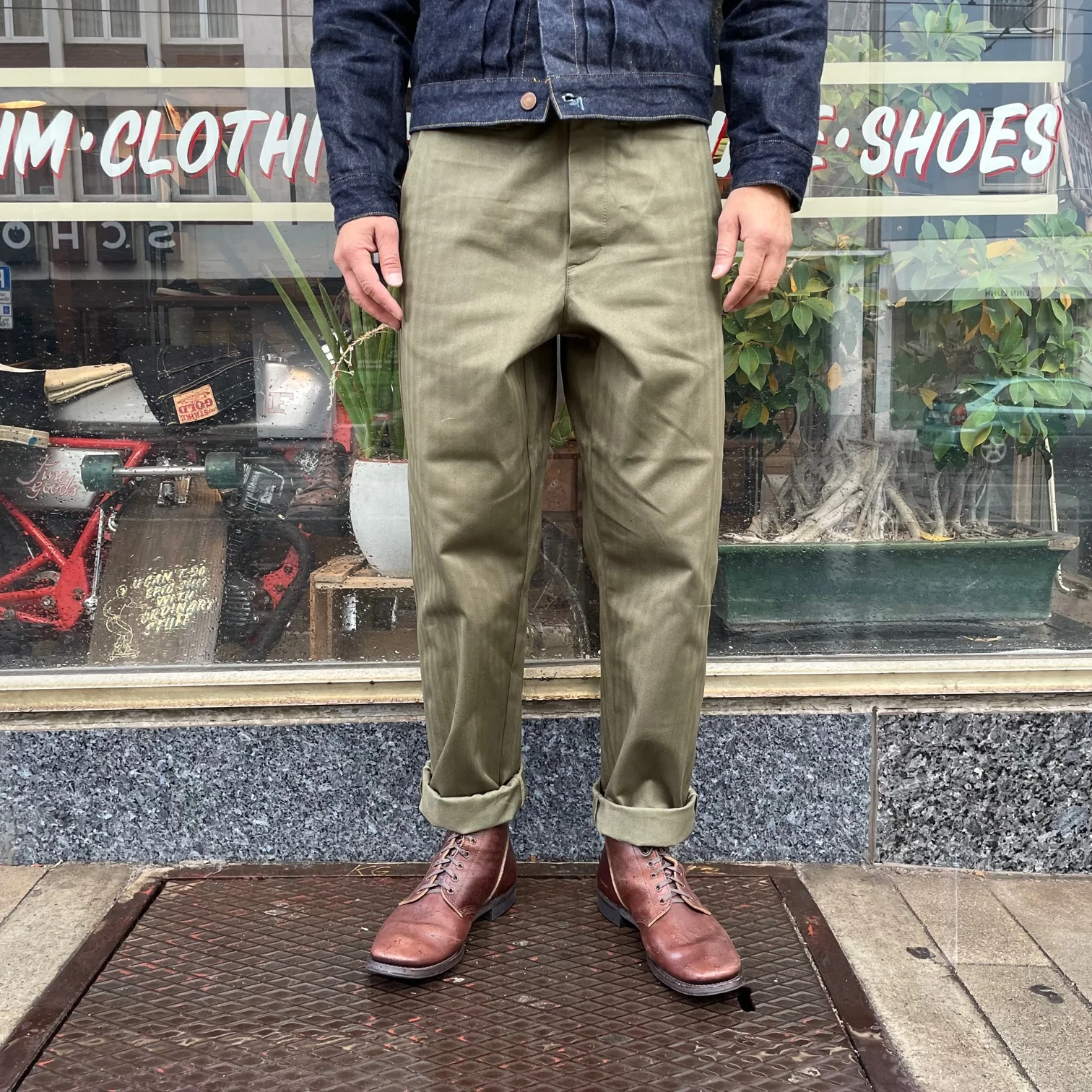 fortela | wallace 00191 green herringbone - Image 3