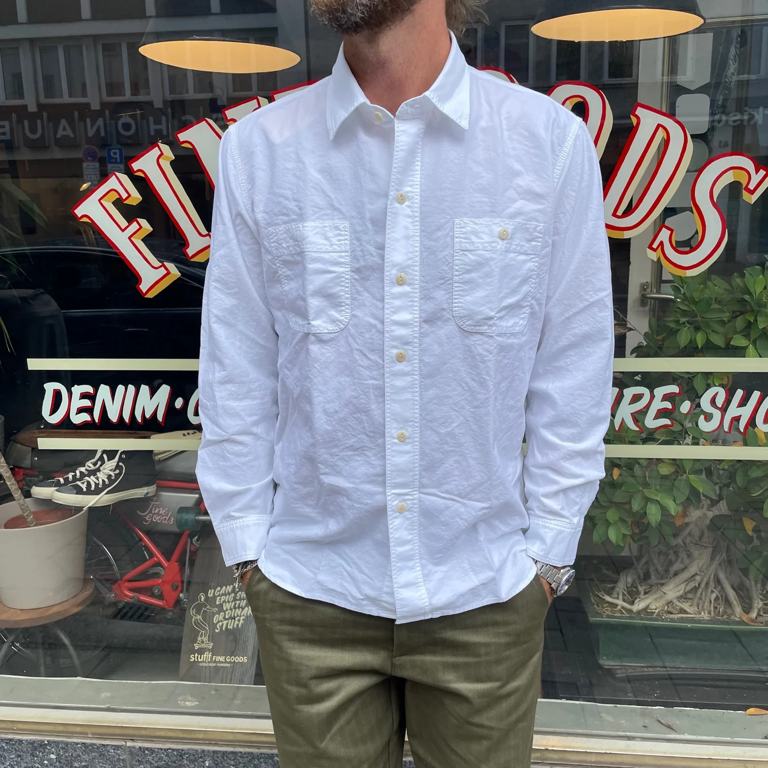 fortela | work shirt 10020 white - Image 3