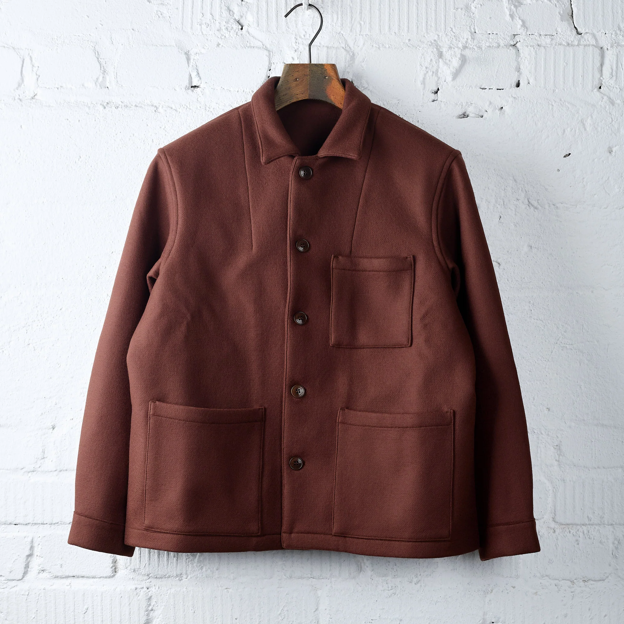 fortela x stuf|f | tristan-ma638 wool jacket 10th anniversary edition - cacao
