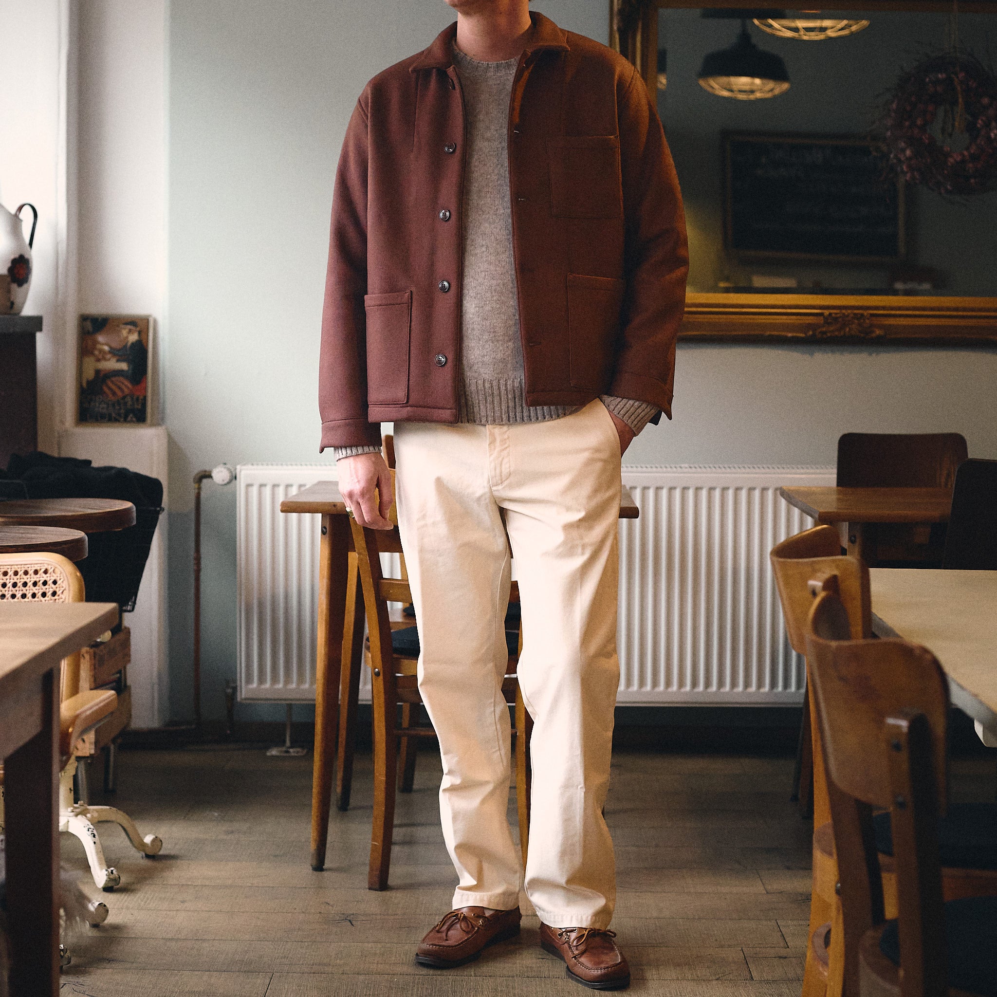 fortela x stuf|f | tristan-ma638 wool jacket 10th anniversary edition - cacao - Image 2