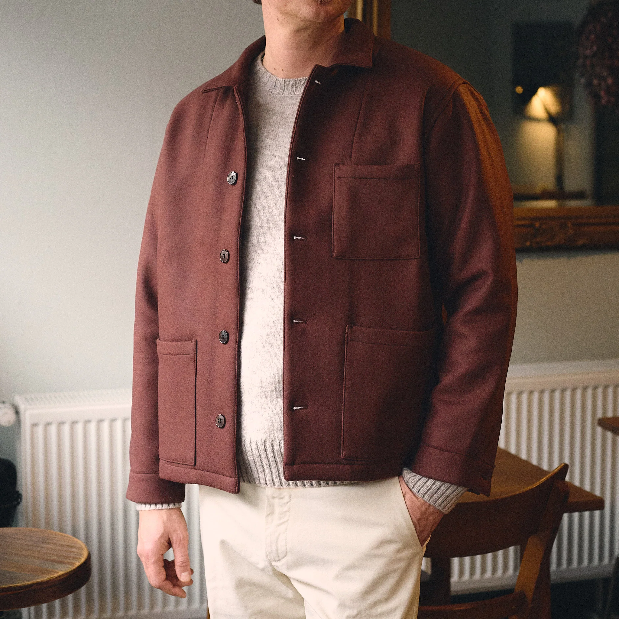 fortela x stuf|f | tristan-ma638 wool jacket 10th anniversary edition - cacao - Image 3